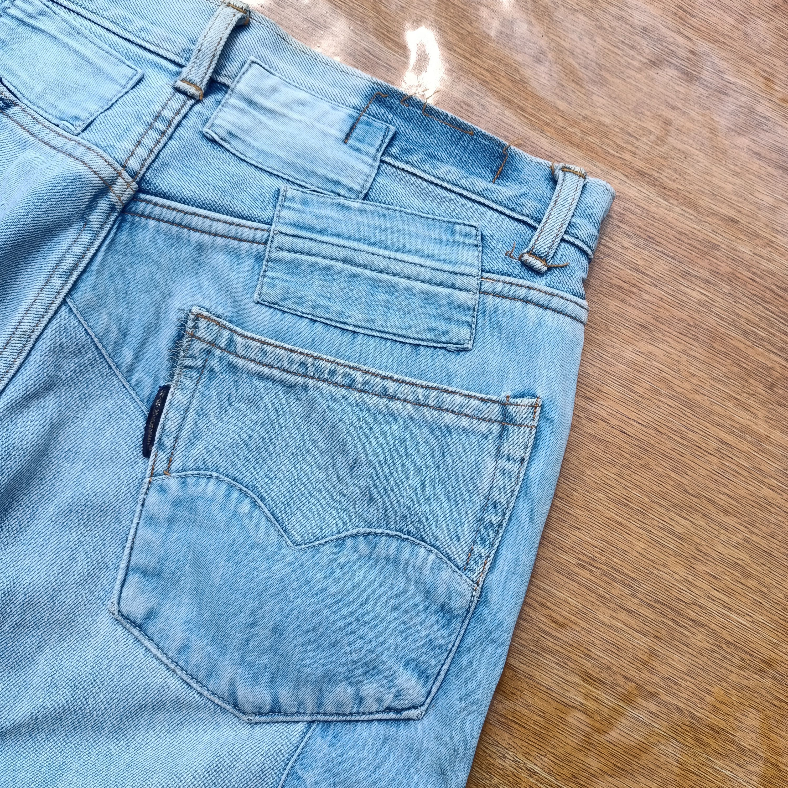 Blue Blue Japan Vintage iron HR. Market patchwork wide leg jeans Size US 30 / EU 46 - 5 Thumbnail