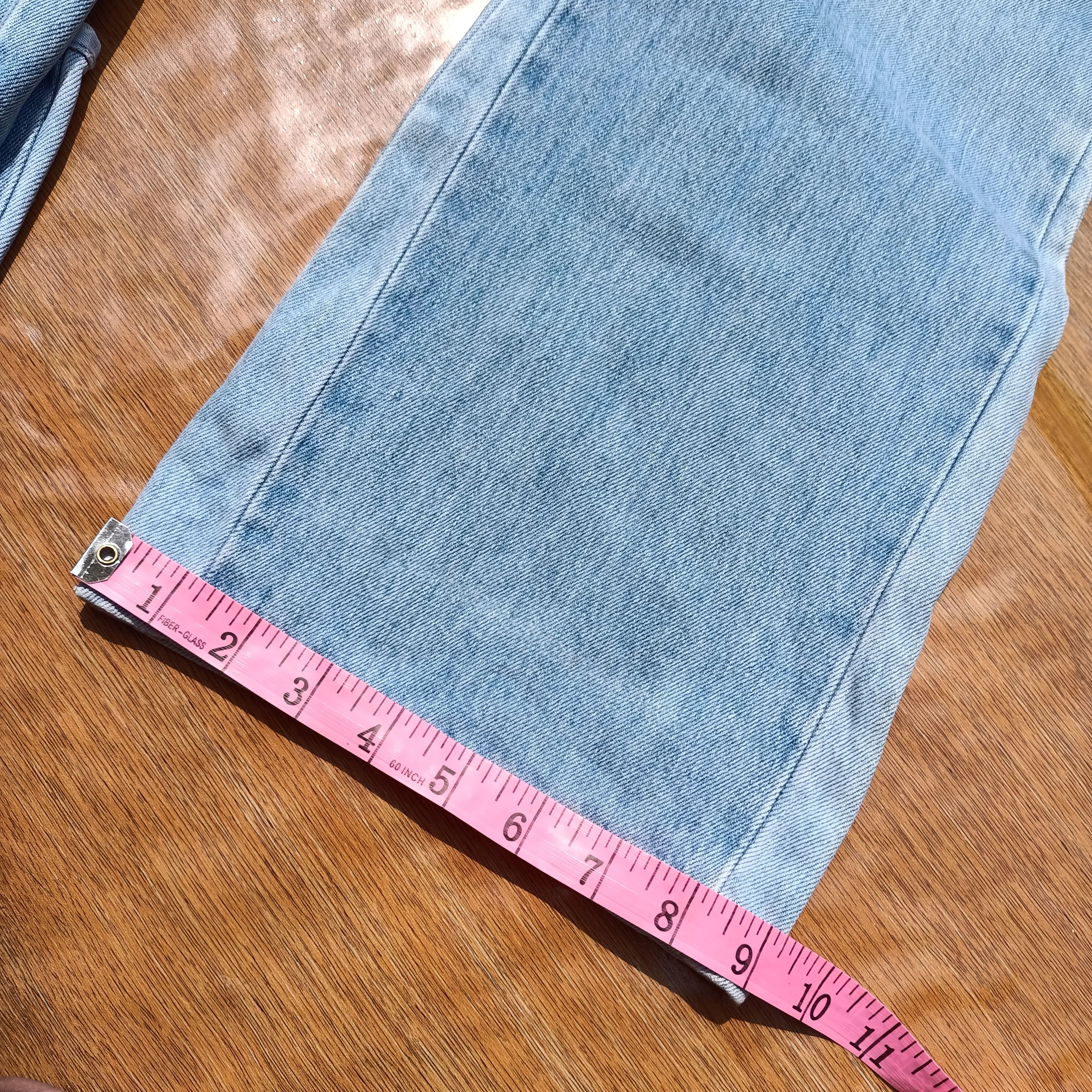 Blue Blue Japan Vintage iron HR. Market patchwork wide leg jeans Size US 30 / EU 46 - 15 Thumbnail