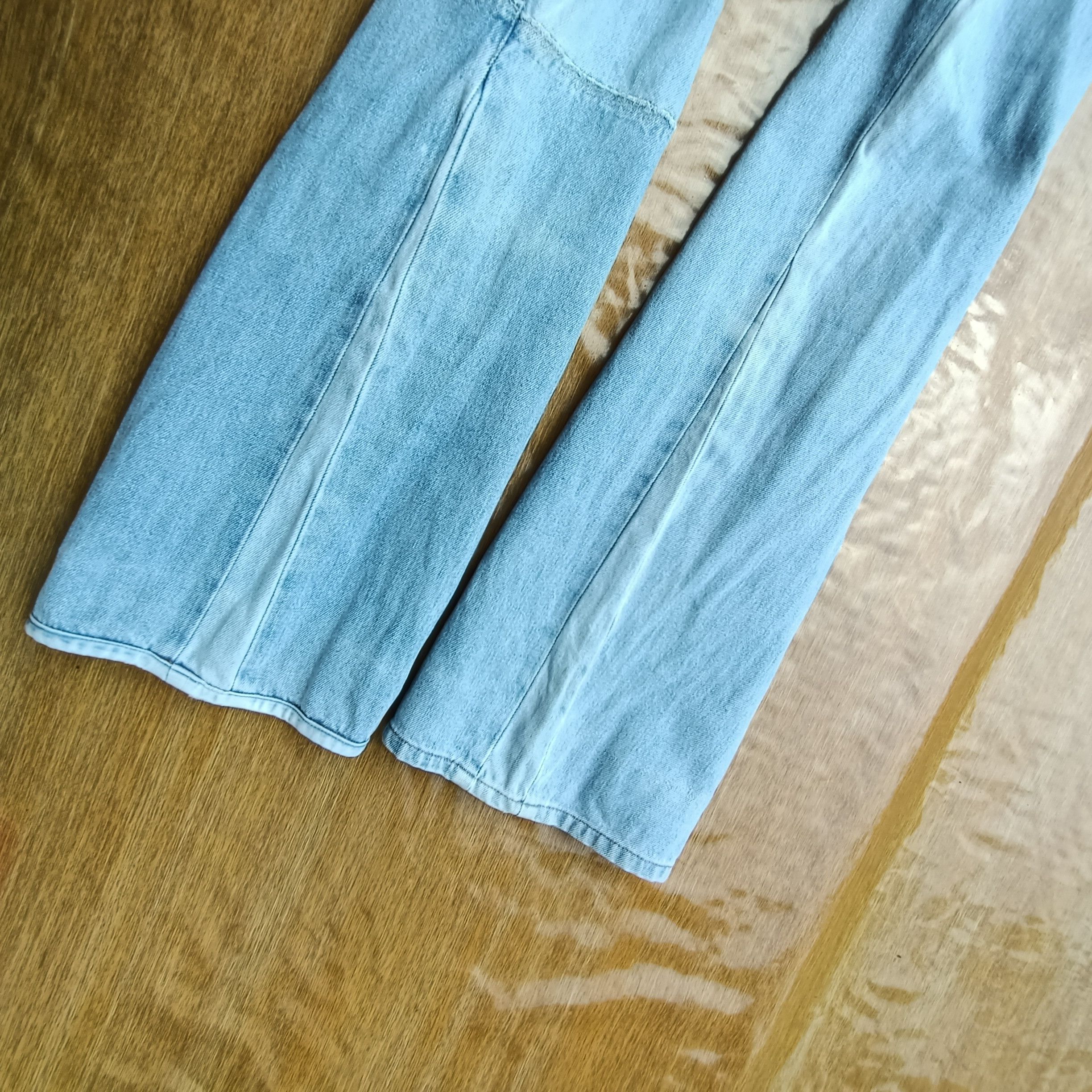Blue Blue Japan Vintage iron HR. Market patchwork wide leg jeans Size US 30 / EU 46 - 7 Thumbnail