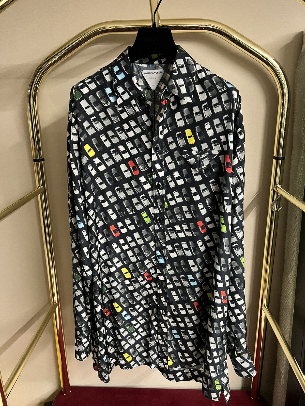 Bottega Veneta Bottega Veneta car print shirt Size US M / EU 48-50 / 2 - 1 Thumbnail