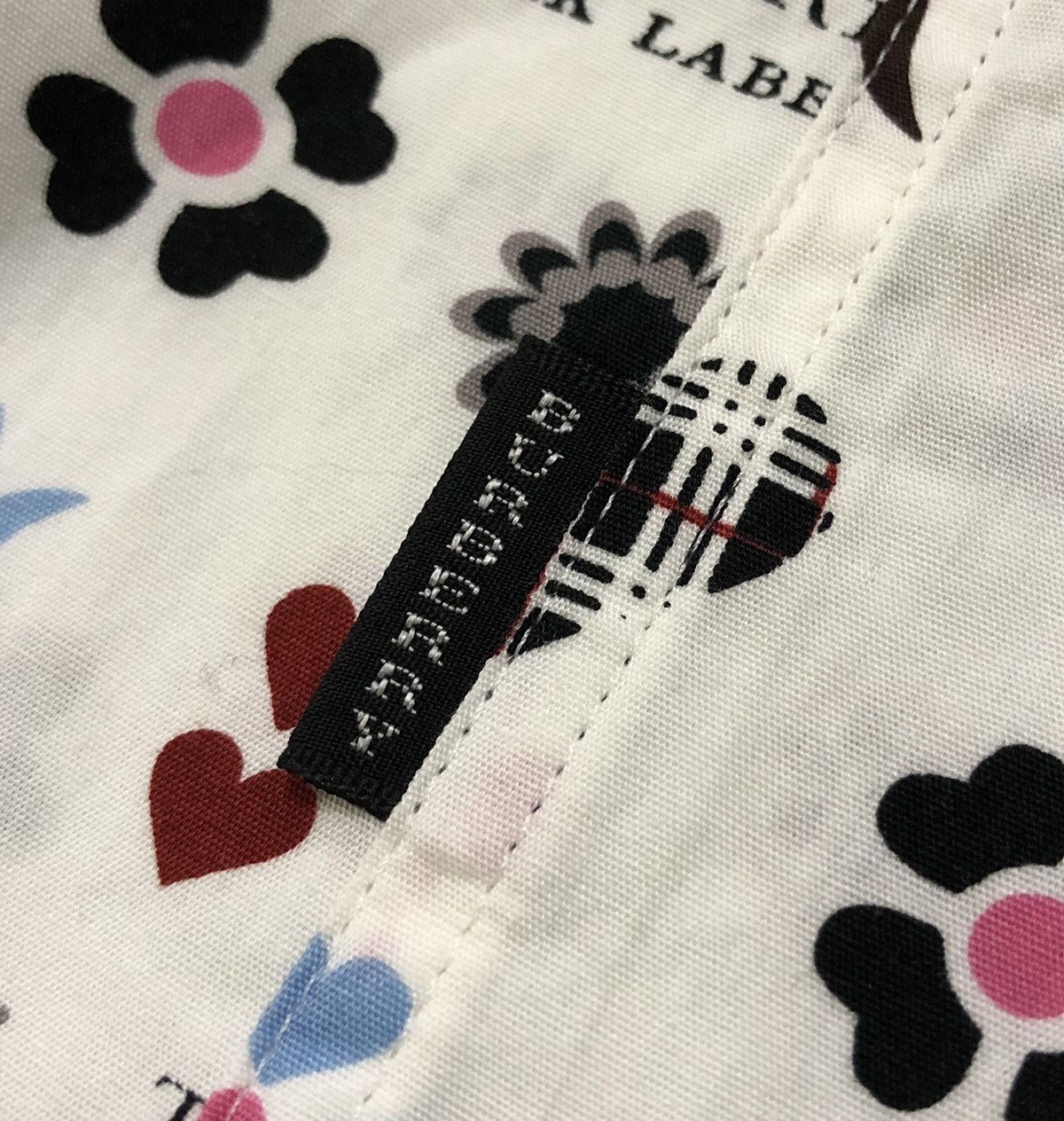 Burberry Burberry BlackLabel Spell Out Over Print Shirt Size US S / EU 44-46 / 1 - 7 Thumbnail