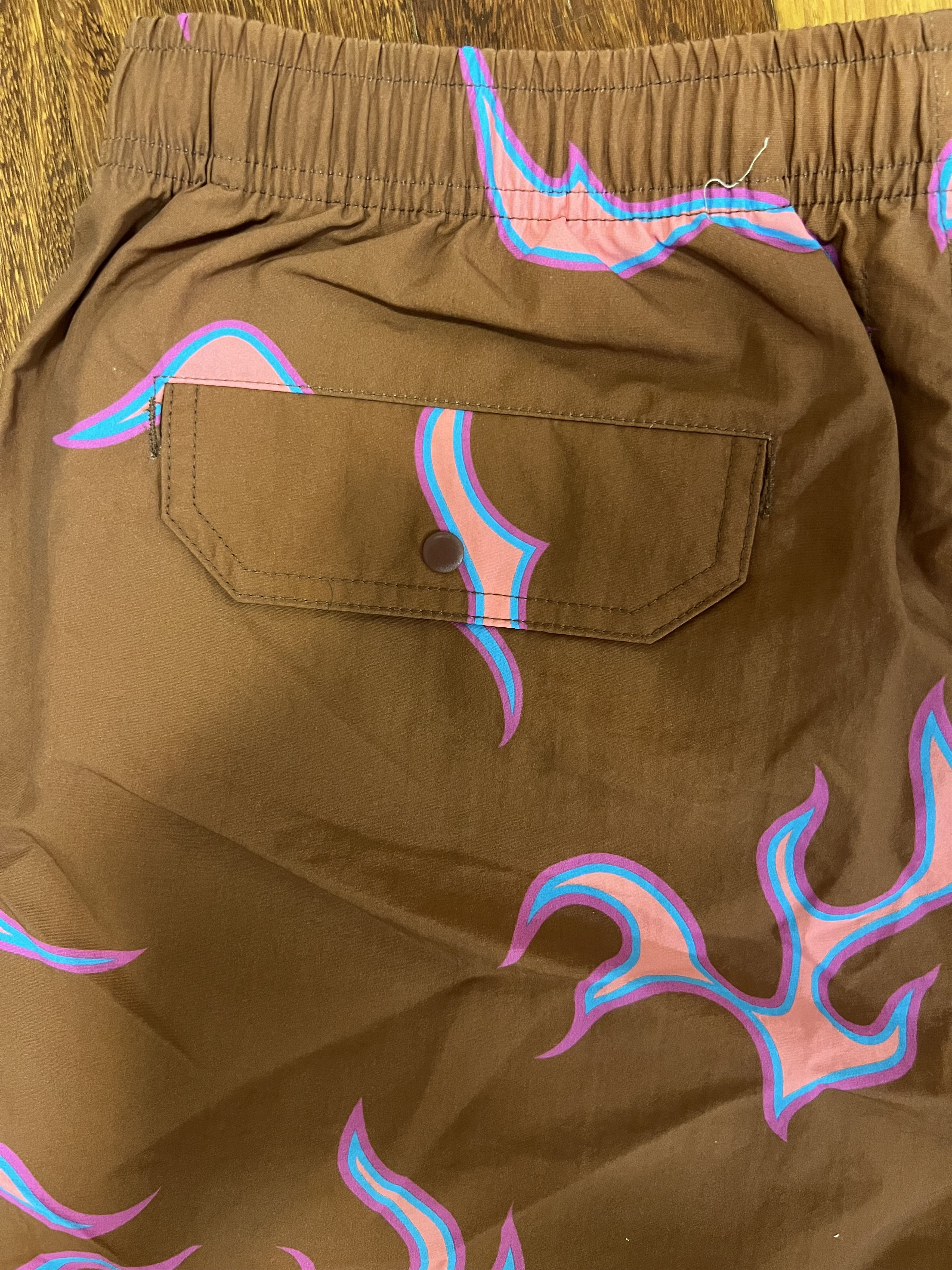 Golf Wang 💚 SS19 Golf Wang Flame Shorts Brown Large NEW Size US 34 / EU 50 - 7 Thumbnail