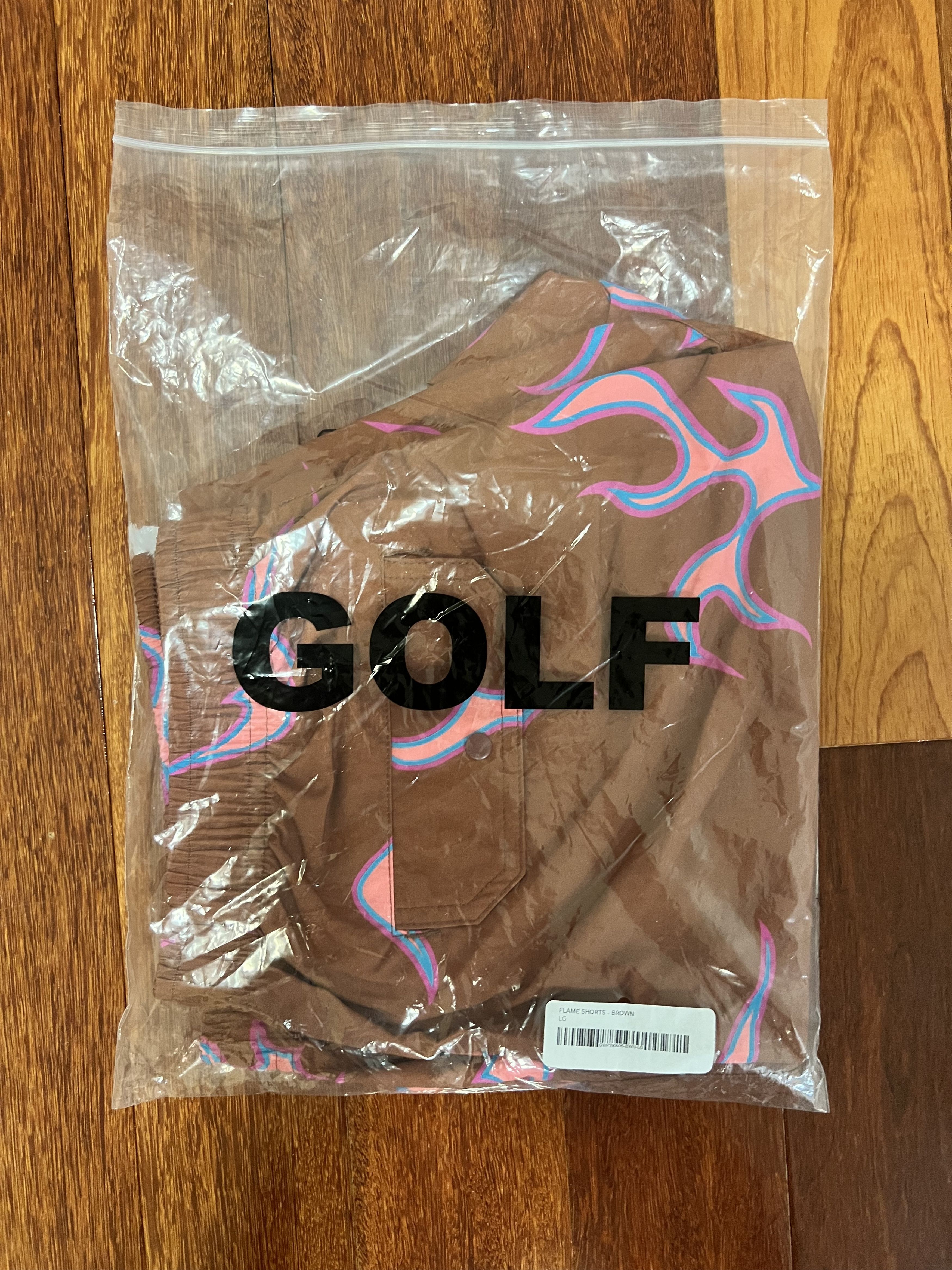 Golf Wang 💚 SS19 Golf Wang Flame Shorts Brown Large NEW Size US 34 / EU 50 - 2 Thumbnail