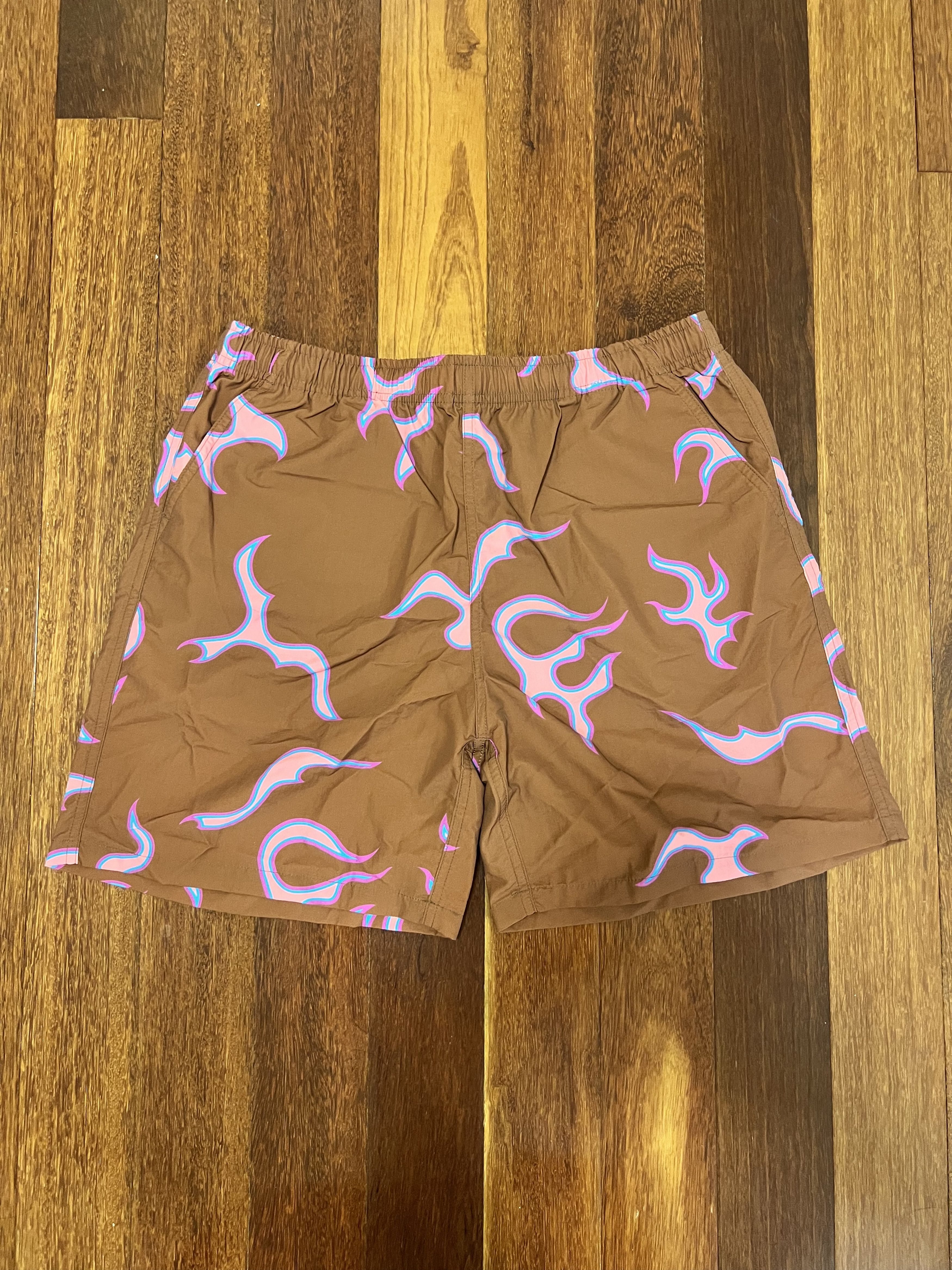 Golf Wang 💚 SS19 Golf Wang Flame Shorts Brown Large NEW Size US 34 / EU 50 - 4 Thumbnail