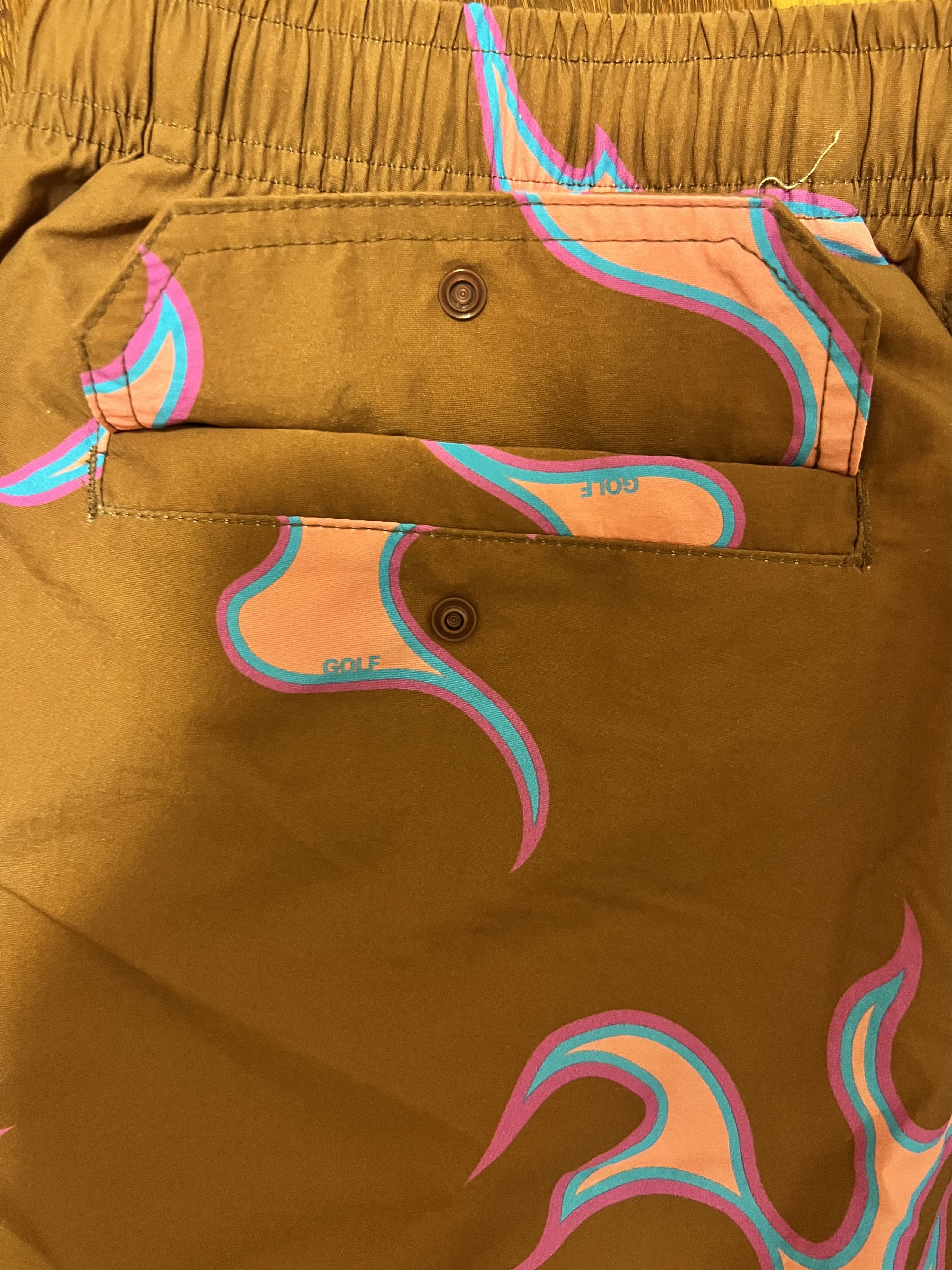 Golf Wang 💚 SS19 Golf Wang Flame Shorts Brown Large NEW Size US 34 / EU 50 - 10 Thumbnail