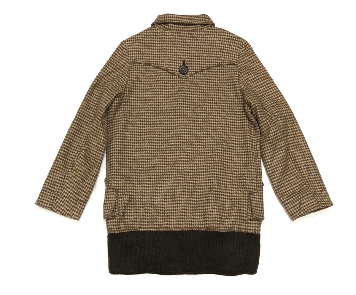 Japanese Brand Wool Houndstooth Jacket Style For Women Size M / US 6-8 / IT 42-44 - 2 Thumbnail
