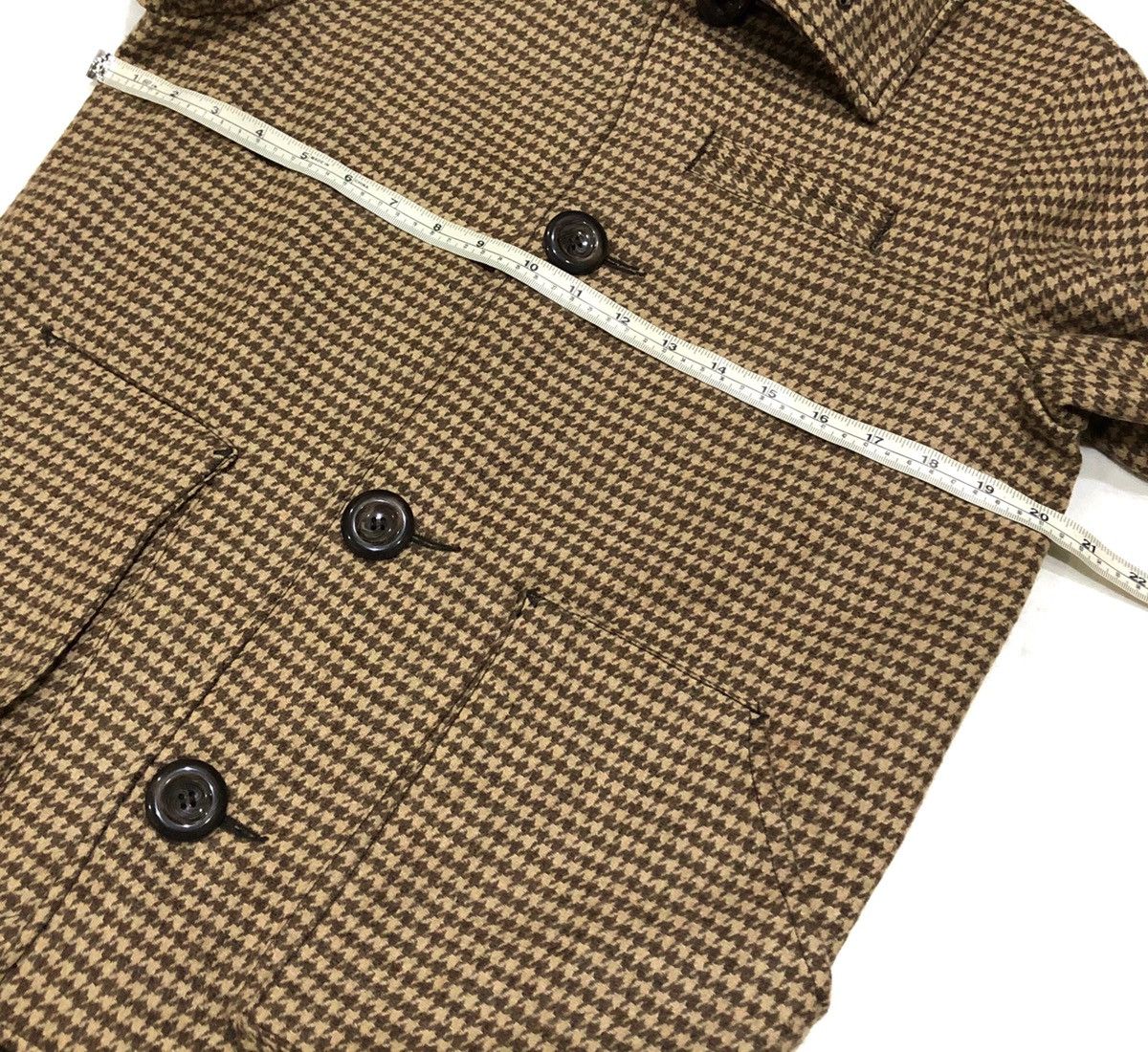 Japanese Brand Wool Houndstooth Jacket Style For Women Size M / US 6-8 / IT 42-44 - 7 Thumbnail