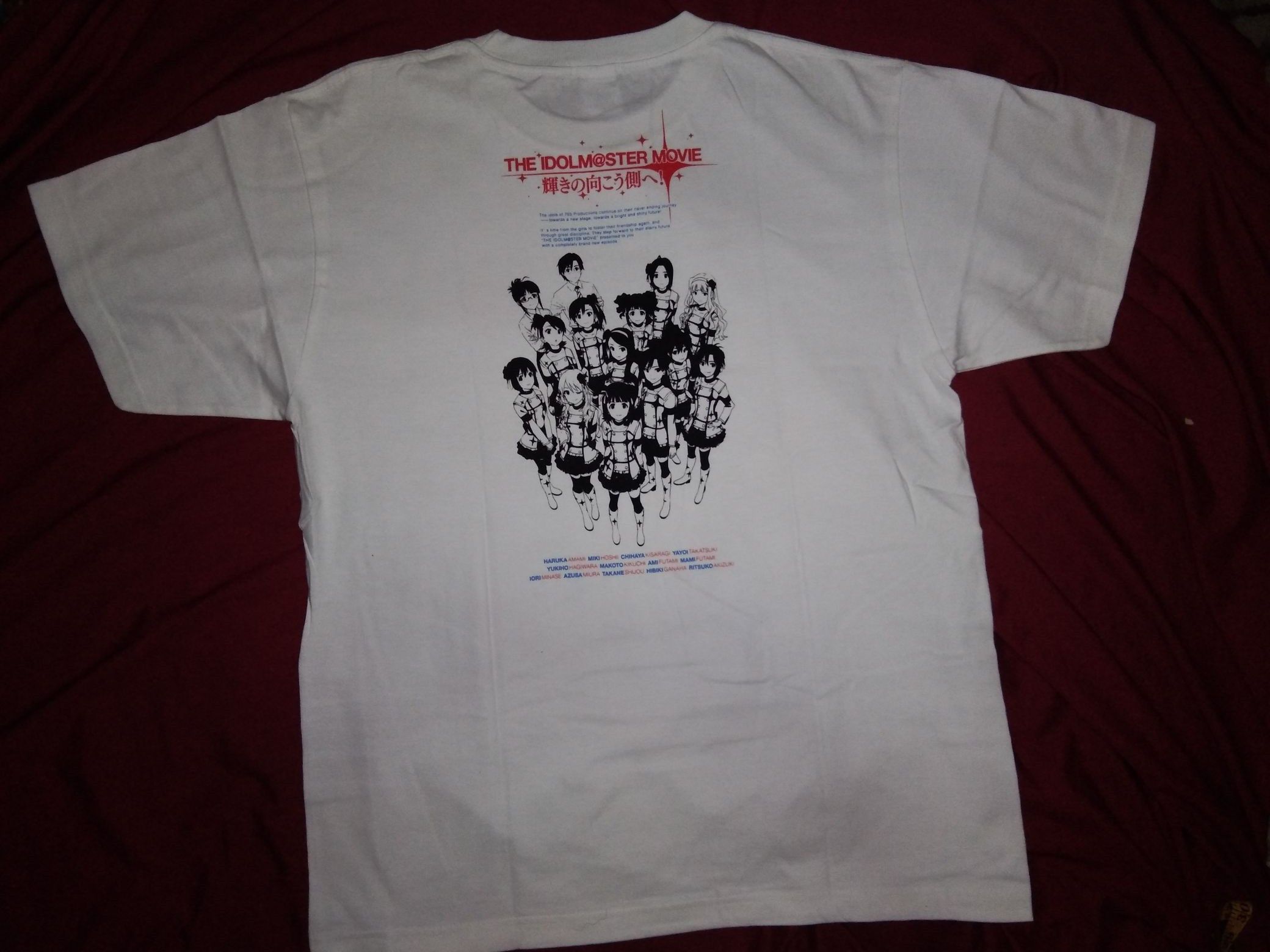 Japanese Brand NEW The Idolmaster Movie 2014 tshirt anime idol waifu Size US L / EU 52-54 / 3 - 4 Thumbnail