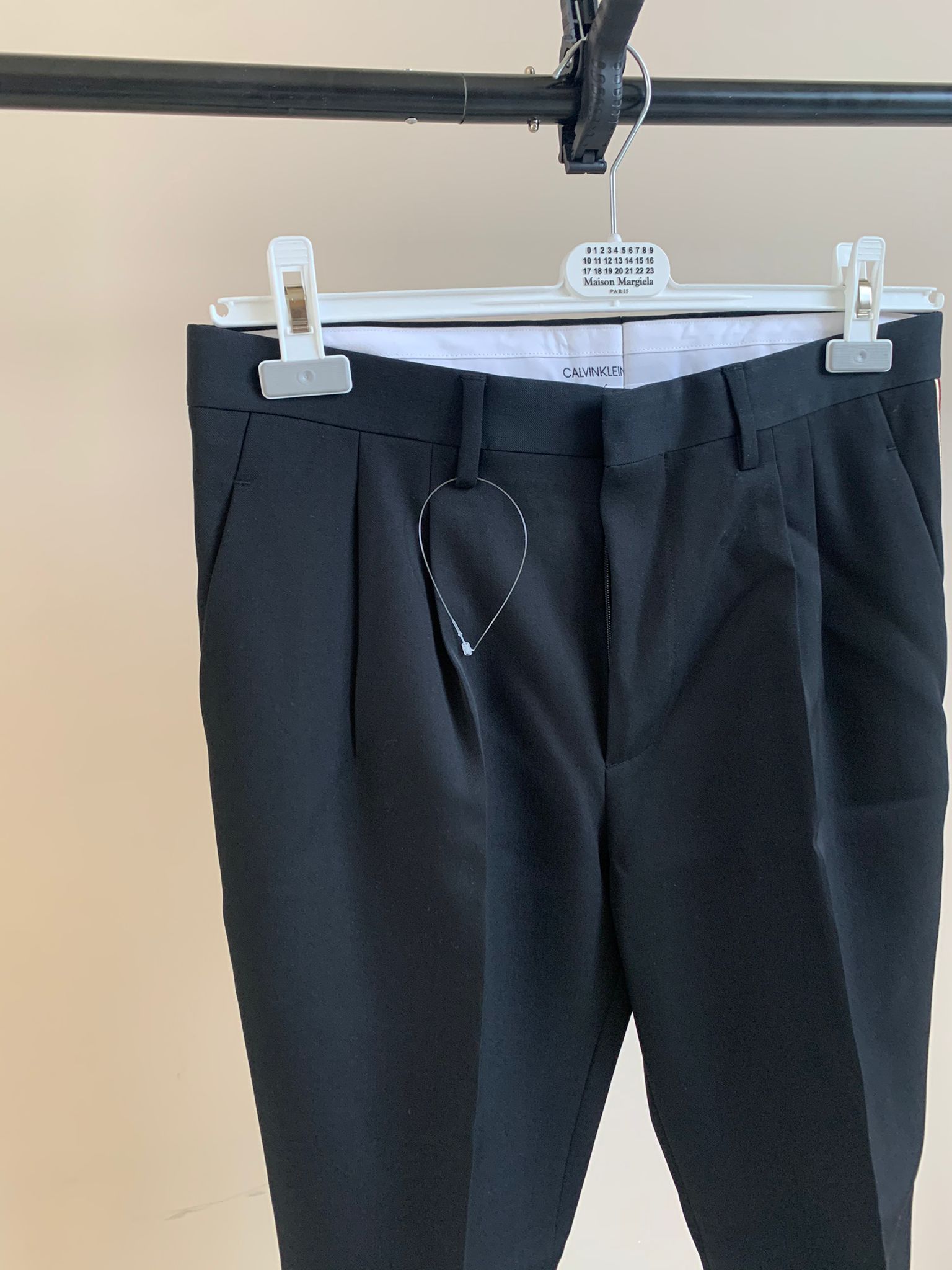 Calvin Klein 205W39NYC Gabardine Pants With Trim in Black color Size US 32 / EU 48 - 3 Thumbnail