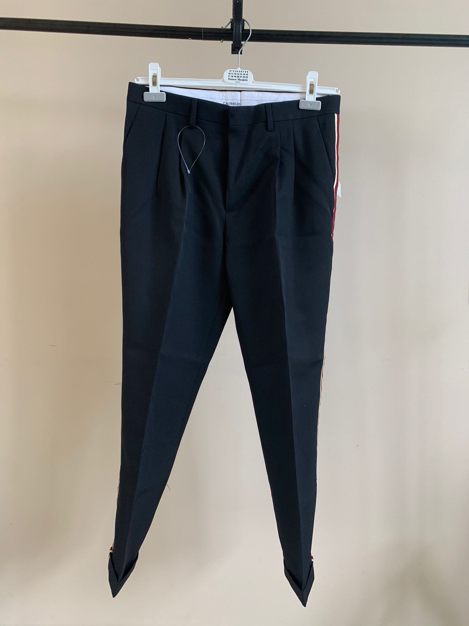 Calvin Klein 205W39NYC Gabardine Pants With Trim in Black color Size US 32 / EU 48 - 4 Thumbnail