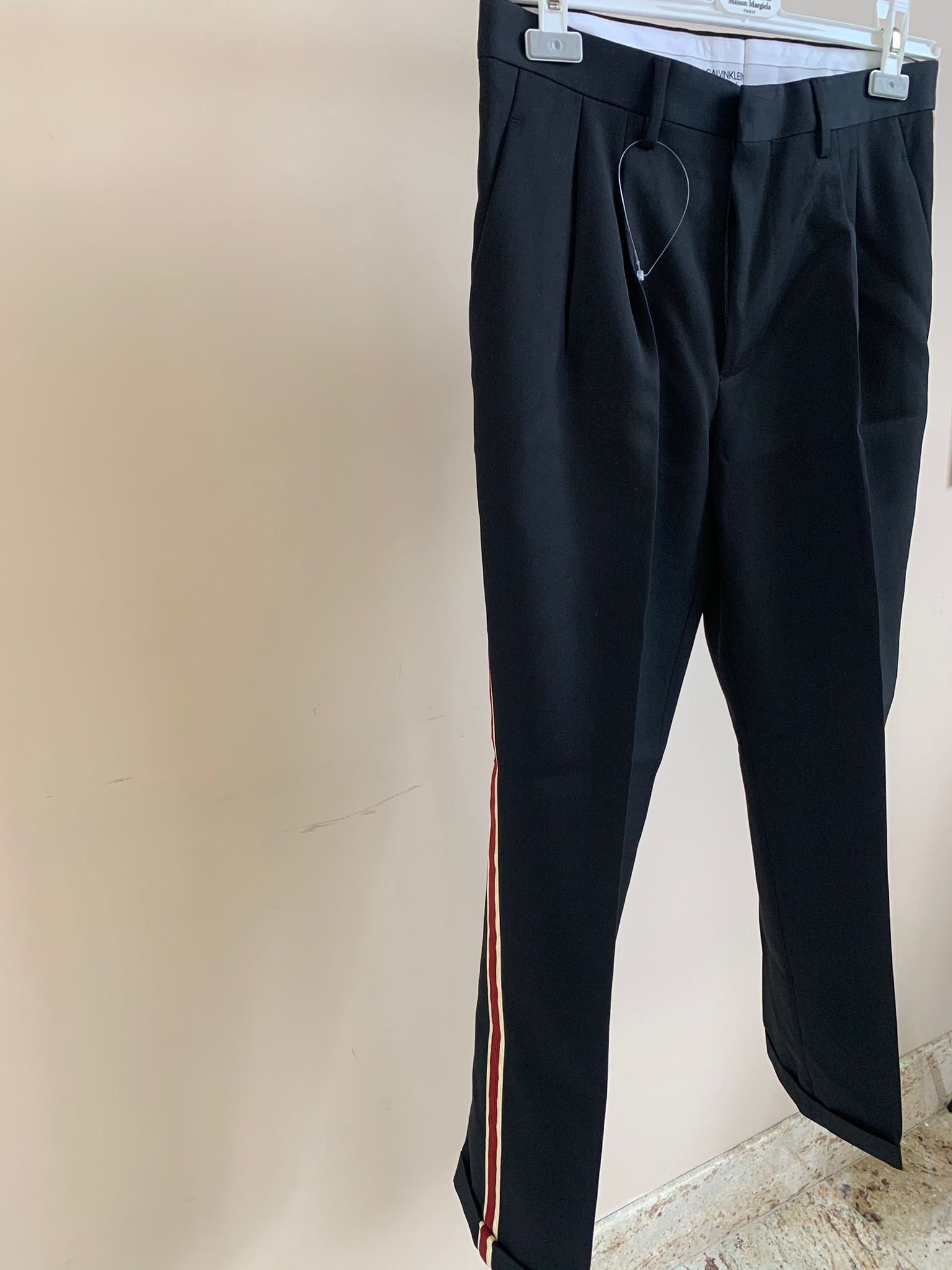 Calvin Klein 205W39NYC Gabardine Pants With Trim in Black color Size US 32 / EU 48 - 9 Thumbnail