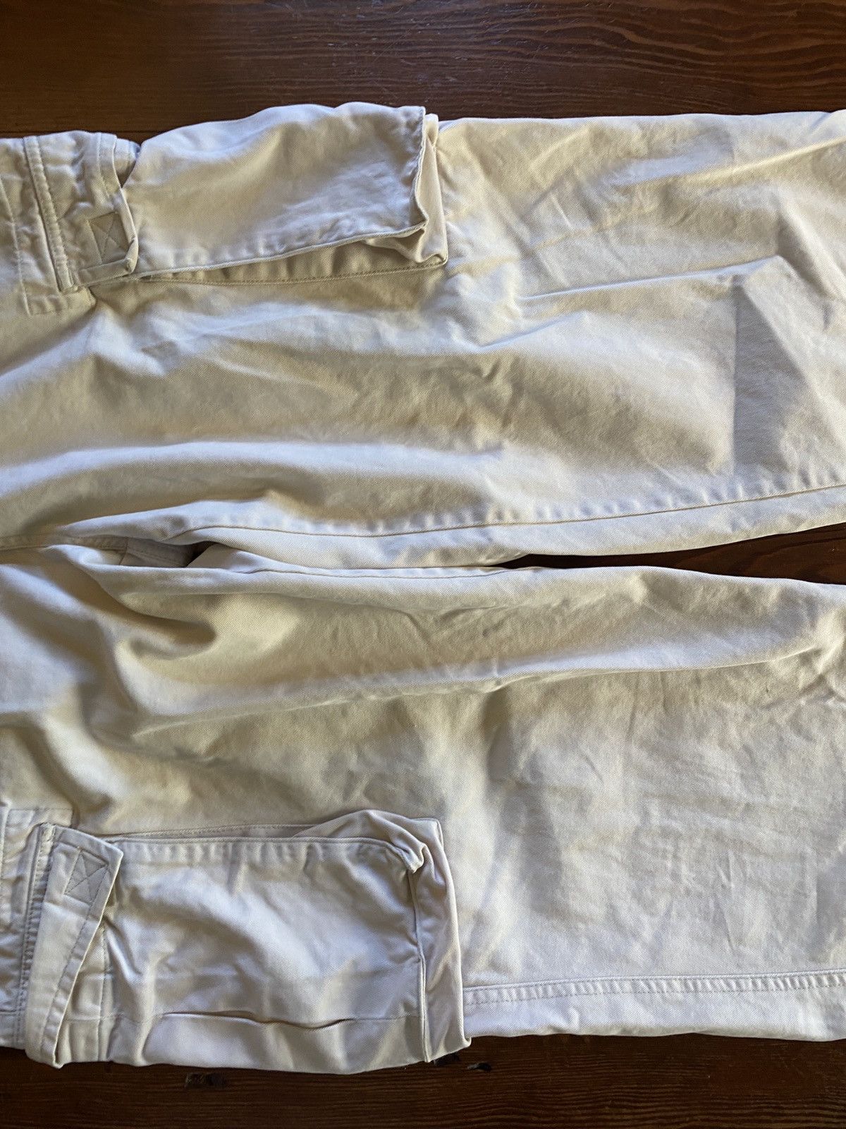 Bugle Boy Vintage 90’s Bugle Boy Cargo Baggy Light Khaki Pants 30x29 Size US 30 / EU 46 - 3 Thumbnail