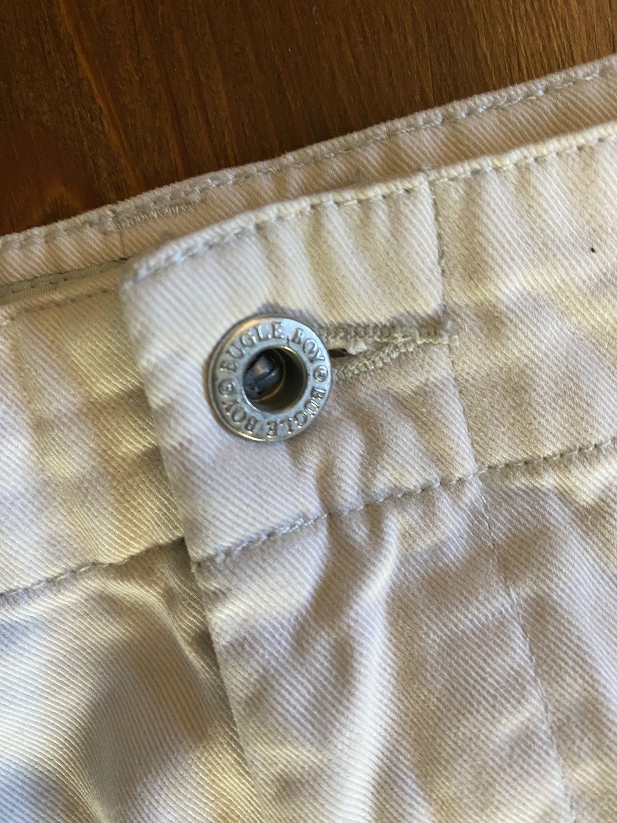 Bugle Boy Vintage 90’s Bugle Boy Cargo Baggy Light Khaki Pants 30x29 Size US 30 / EU 46 - 9 Thumbnail
