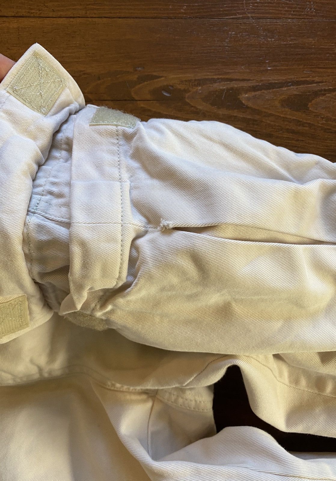 Bugle Boy Vintage 90’s Bugle Boy Cargo Baggy Light Khaki Pants 30x29 Size US 30 / EU 46 - 6 Thumbnail