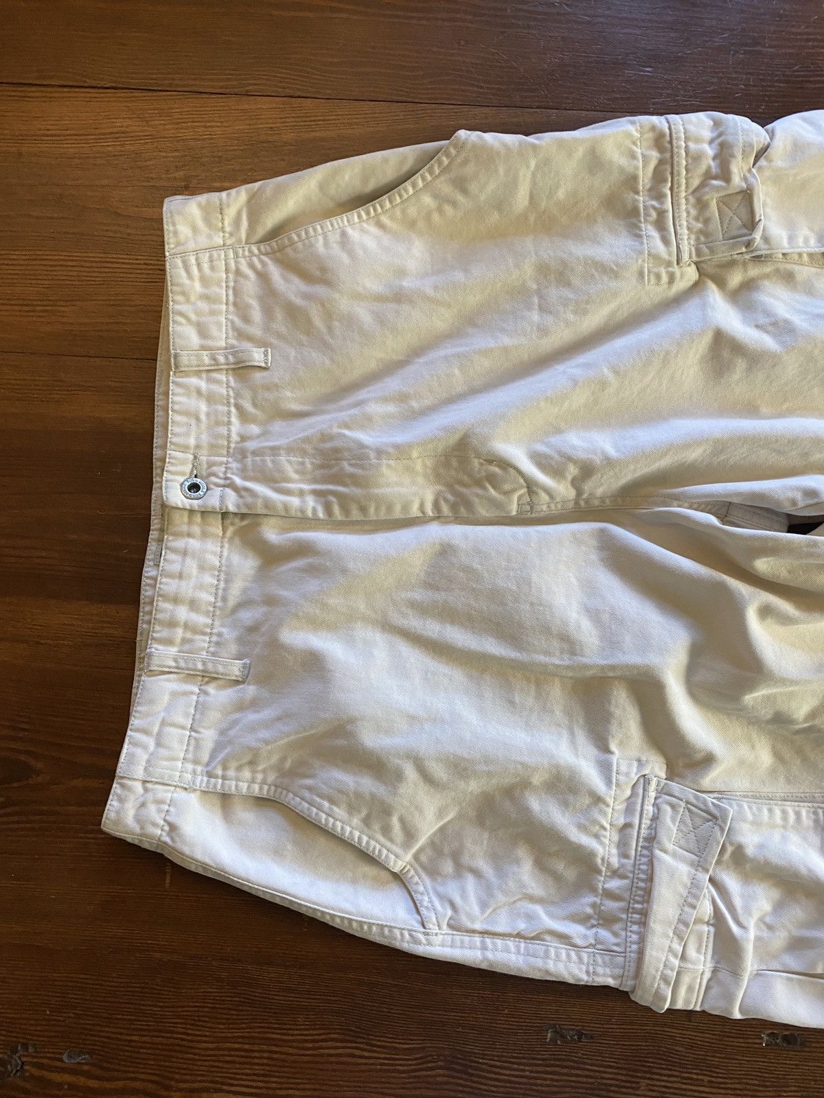 Bugle Boy Vintage 90’s Bugle Boy Cargo Baggy Light Khaki Pants 30x29 Size US 30 / EU 46 - 4 Thumbnail