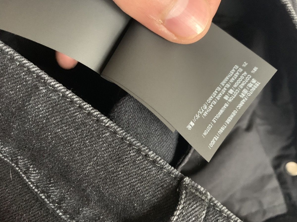 Balenciaga SS18 Knee Slit Denim in Black Size US 29 - 17 Thumbnail
