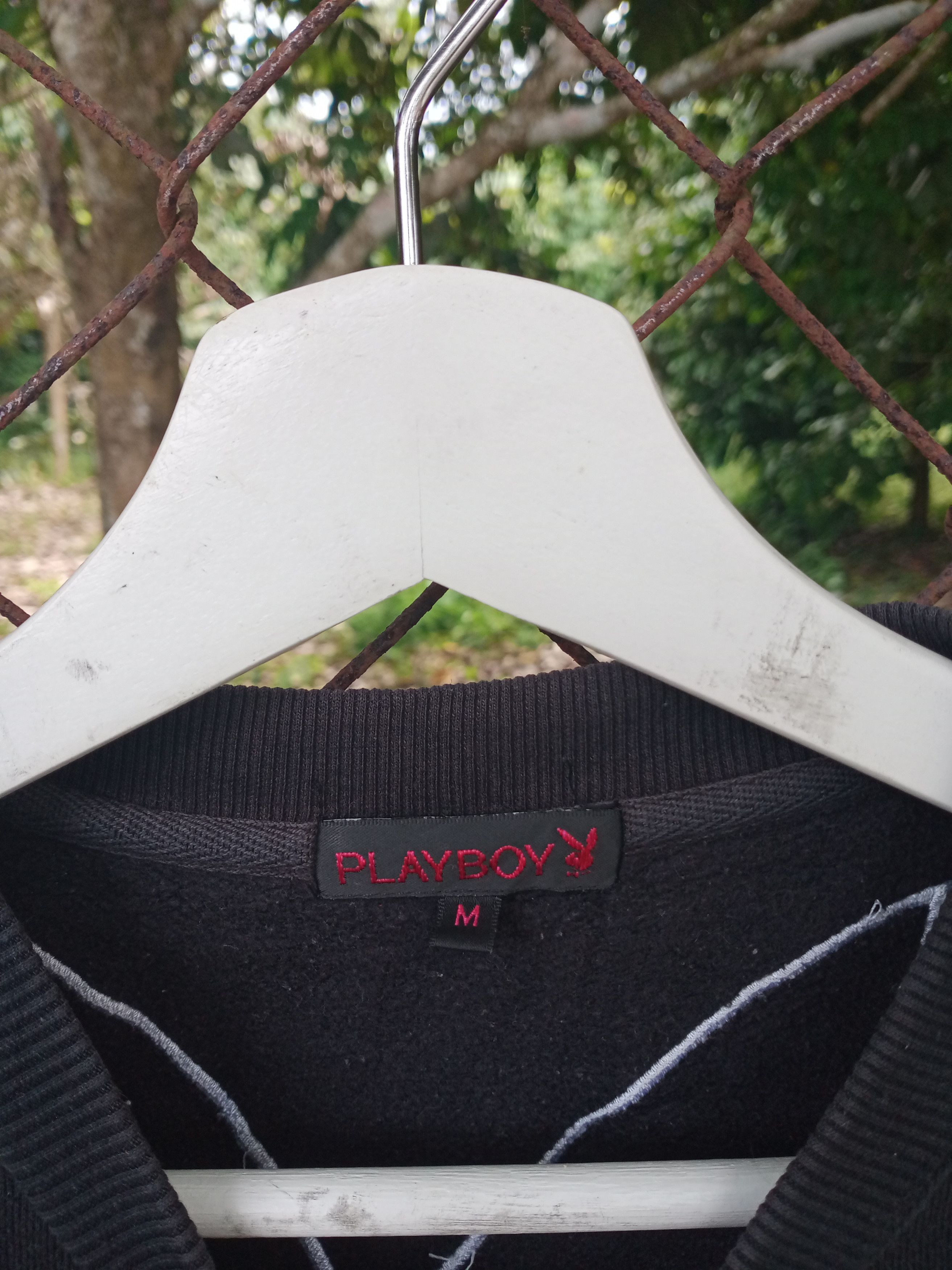 Playboy Vintage 90s Playboy Big Logo Croptop Sweatshirt Size US S / EU 44-46 / 1 - 4 Thumbnail