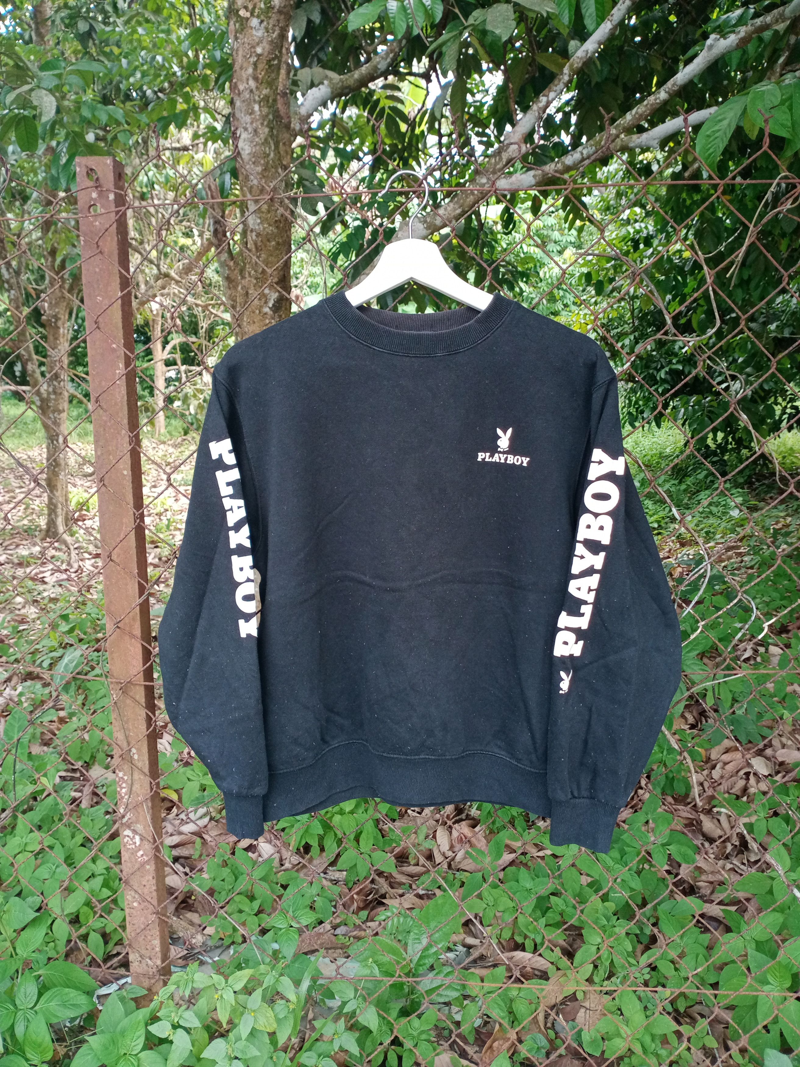 Playboy Vintage 90s Playboy Big Logo Croptop Sweatshirt Size US S / EU 44-46 / 1 - 3 Thumbnail