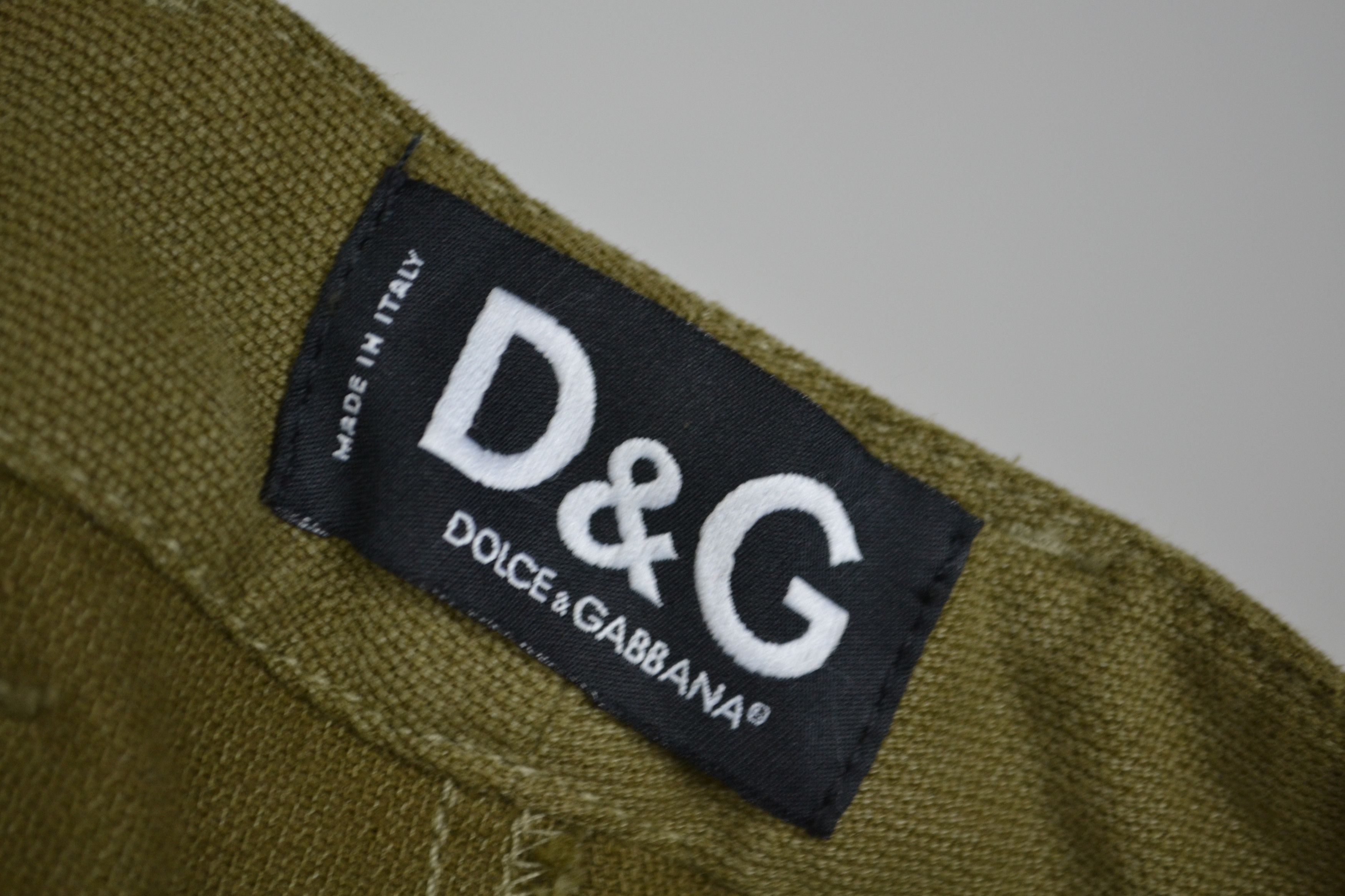 Dolce & Gabbana Dolce Gabbana Cargo Pants Bondage 2003 D&G Black Green Size US 30 / EU 46 - 8 Thumbnail