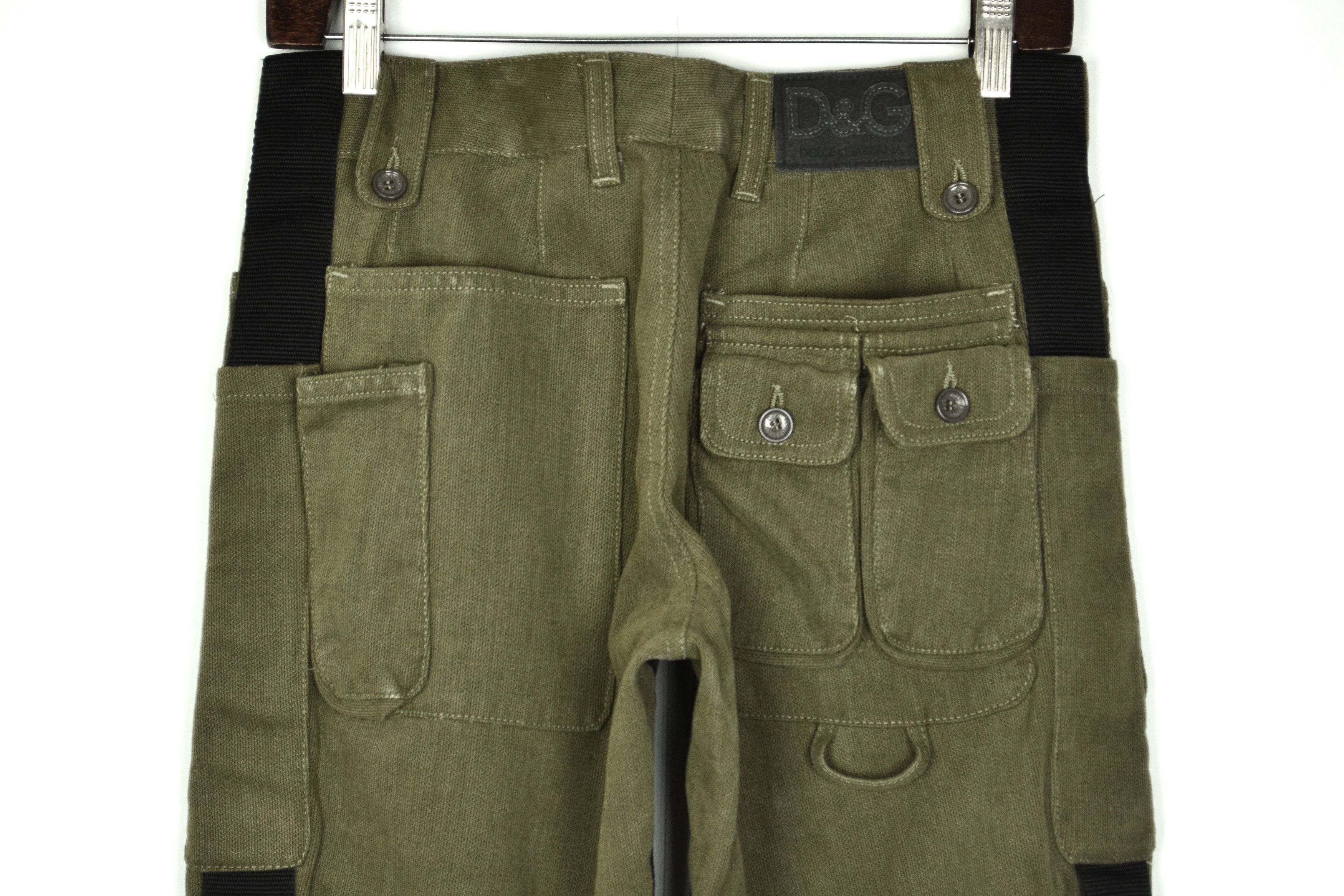 Dolce & Gabbana Dolce Gabbana Cargo Pants Bondage 2003 D&G Black Green Size US 30 / EU 46 - 6 Thumbnail