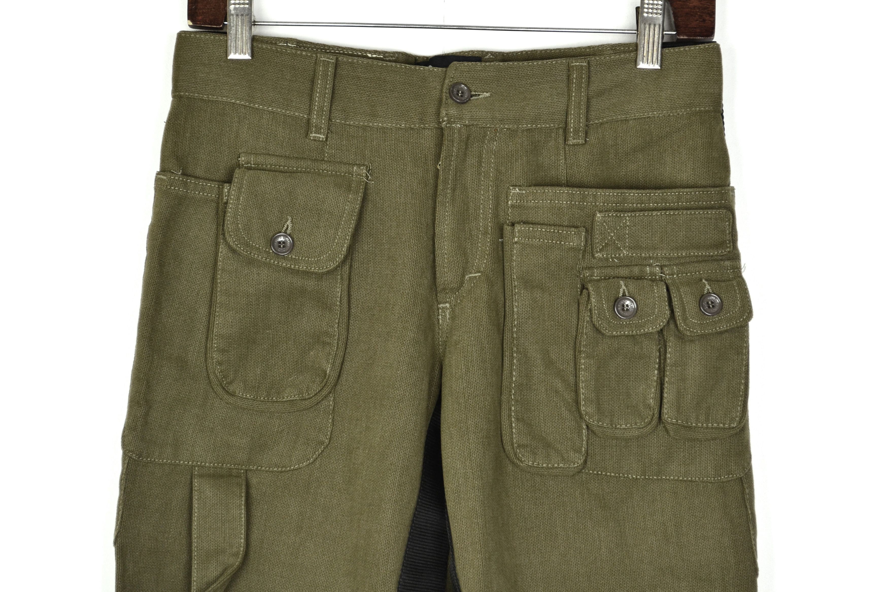 Dolce & Gabbana Dolce Gabbana Cargo Pants Bondage 2003 D&G Black Green Size US 30 / EU 46 - 7 Thumbnail