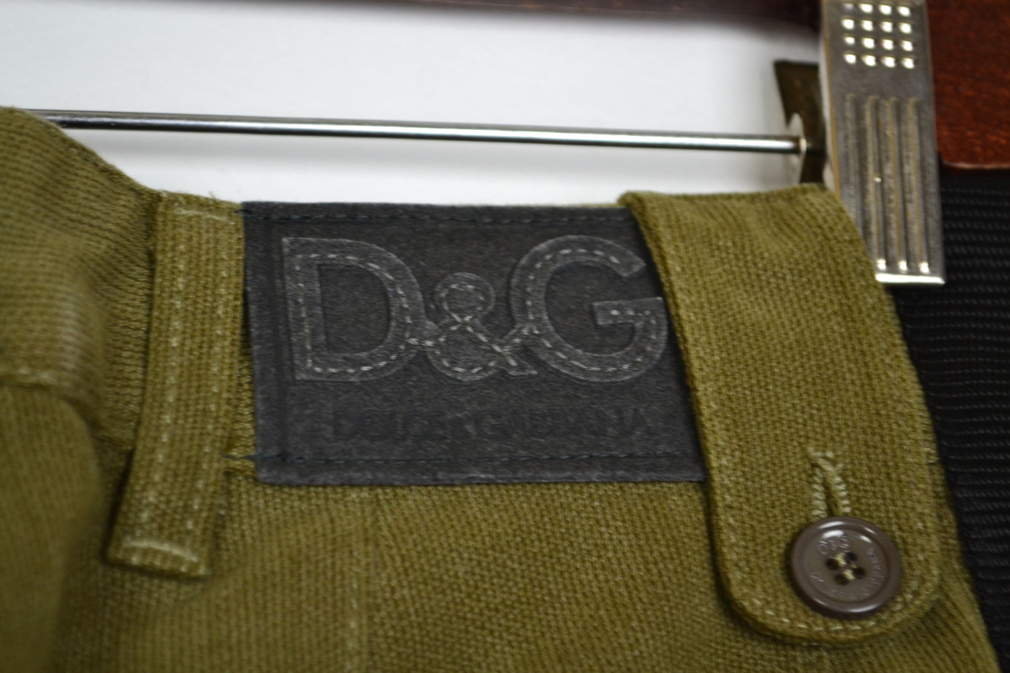 Dolce & Gabbana Dolce Gabbana Cargo Pants Bondage 2003 D&G Black Green Size US 30 / EU 46 - 12 Thumbnail