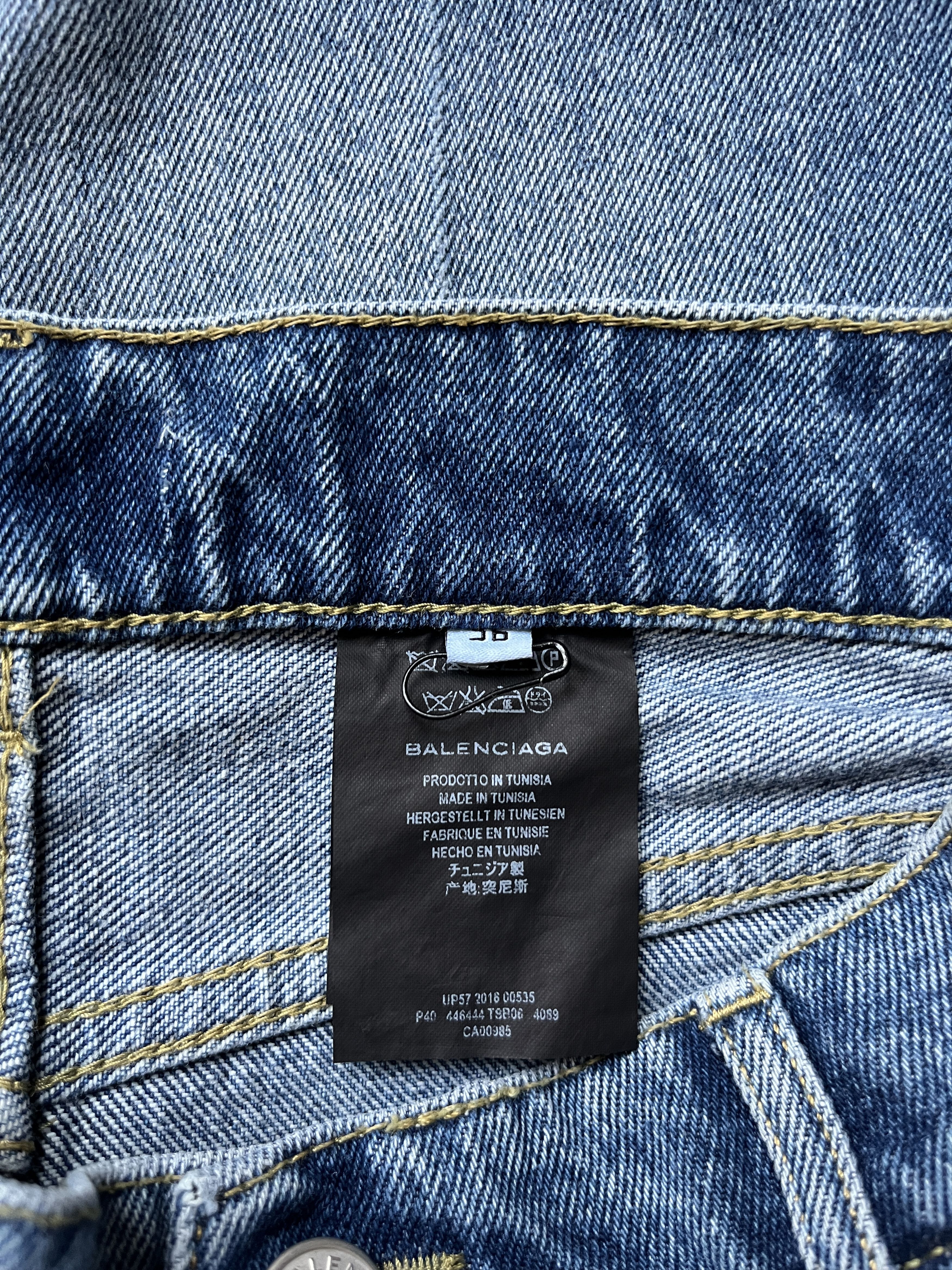 Balenciaga ⚡️QUICK SALE⚡️2016 Balenciaga Demna Blue Denim Jeans Size 26" / US 2 / IT 38 - 3 Thumbnail