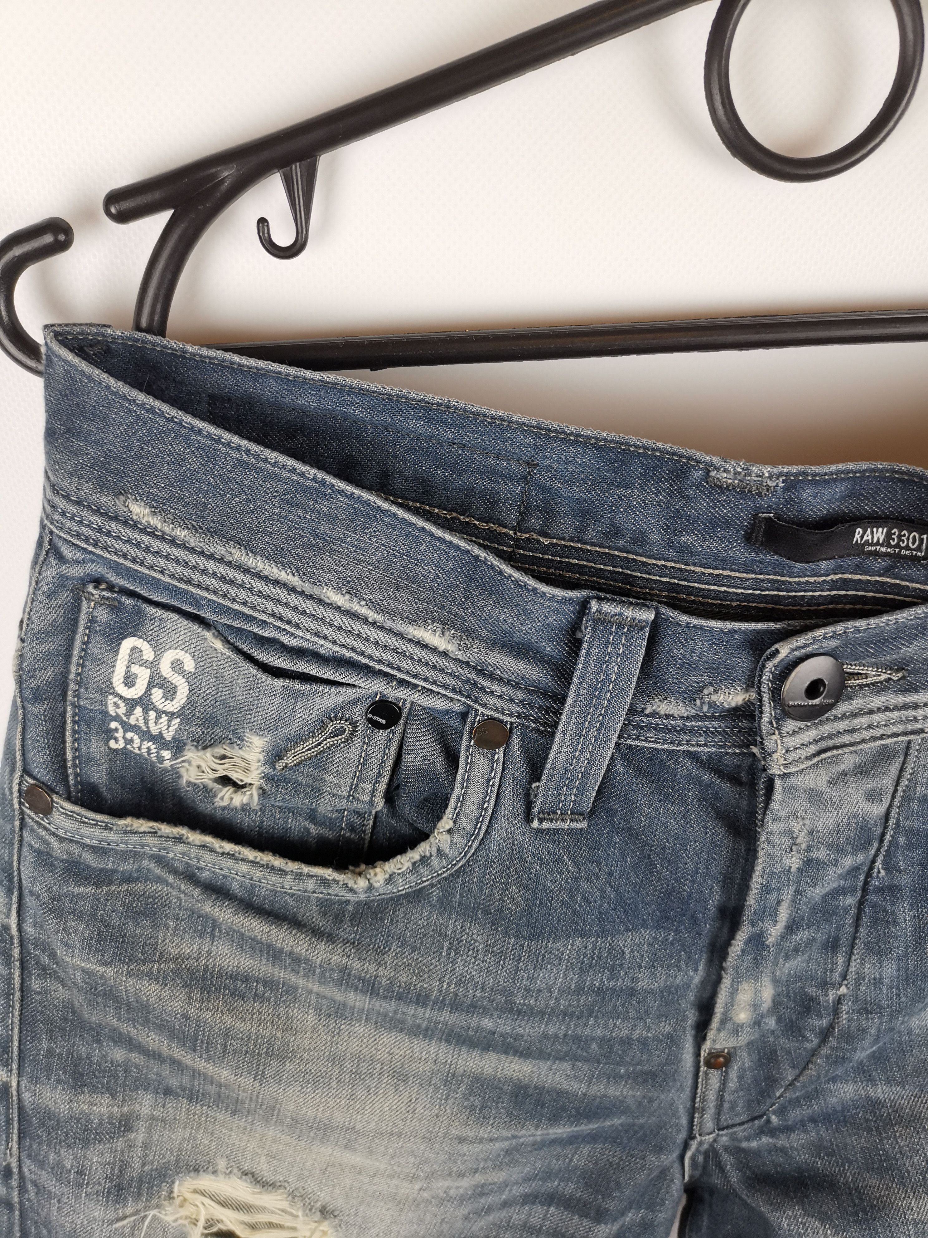 G-Star GStar Raw vintage distressed denim Streetwear travis style Size US 30 / EU 46 - 2 Thumbnail