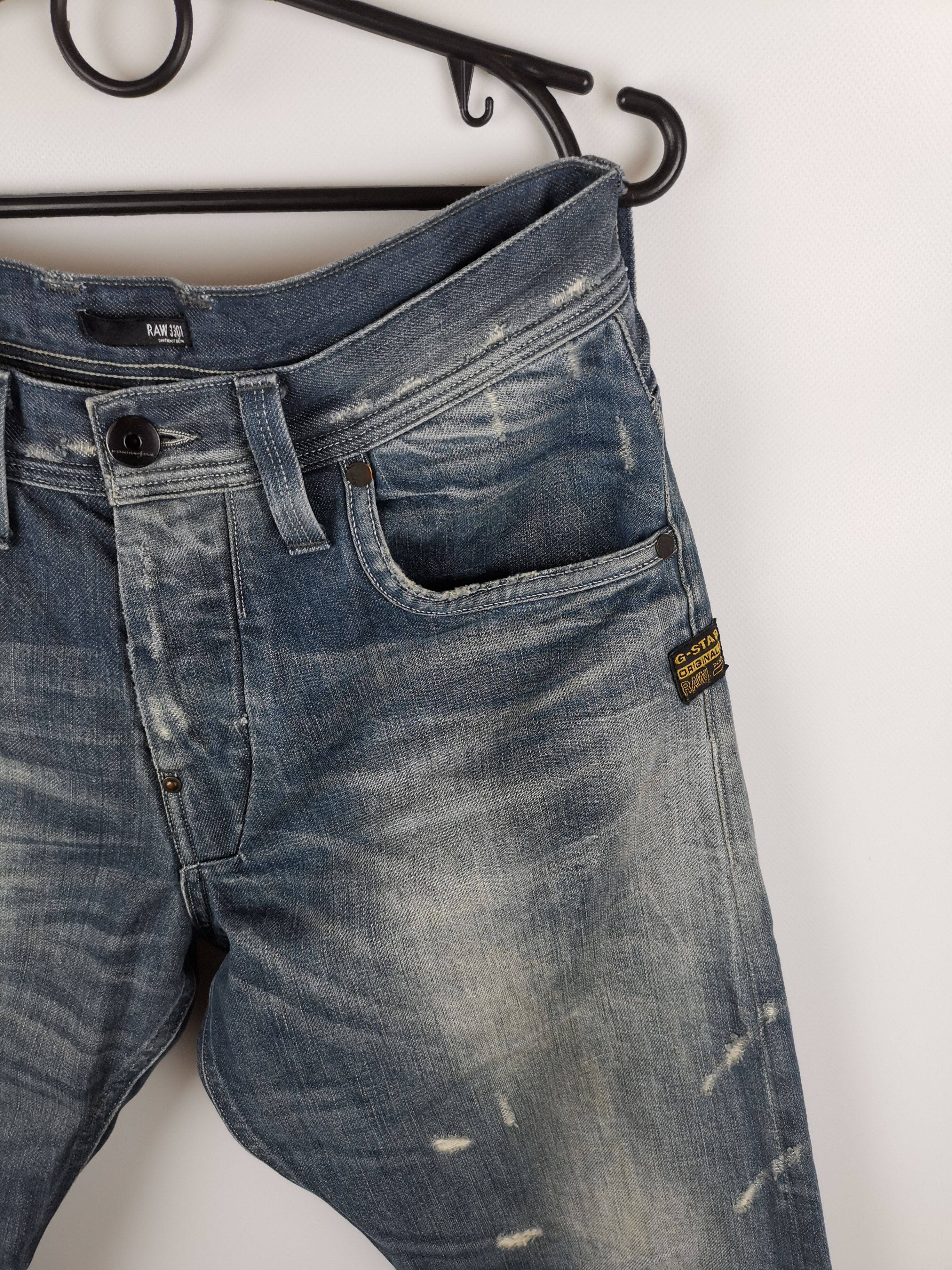 G-Star GStar Raw vintage distressed denim Streetwear travis style Size US 30 / EU 46 - 3 Thumbnail