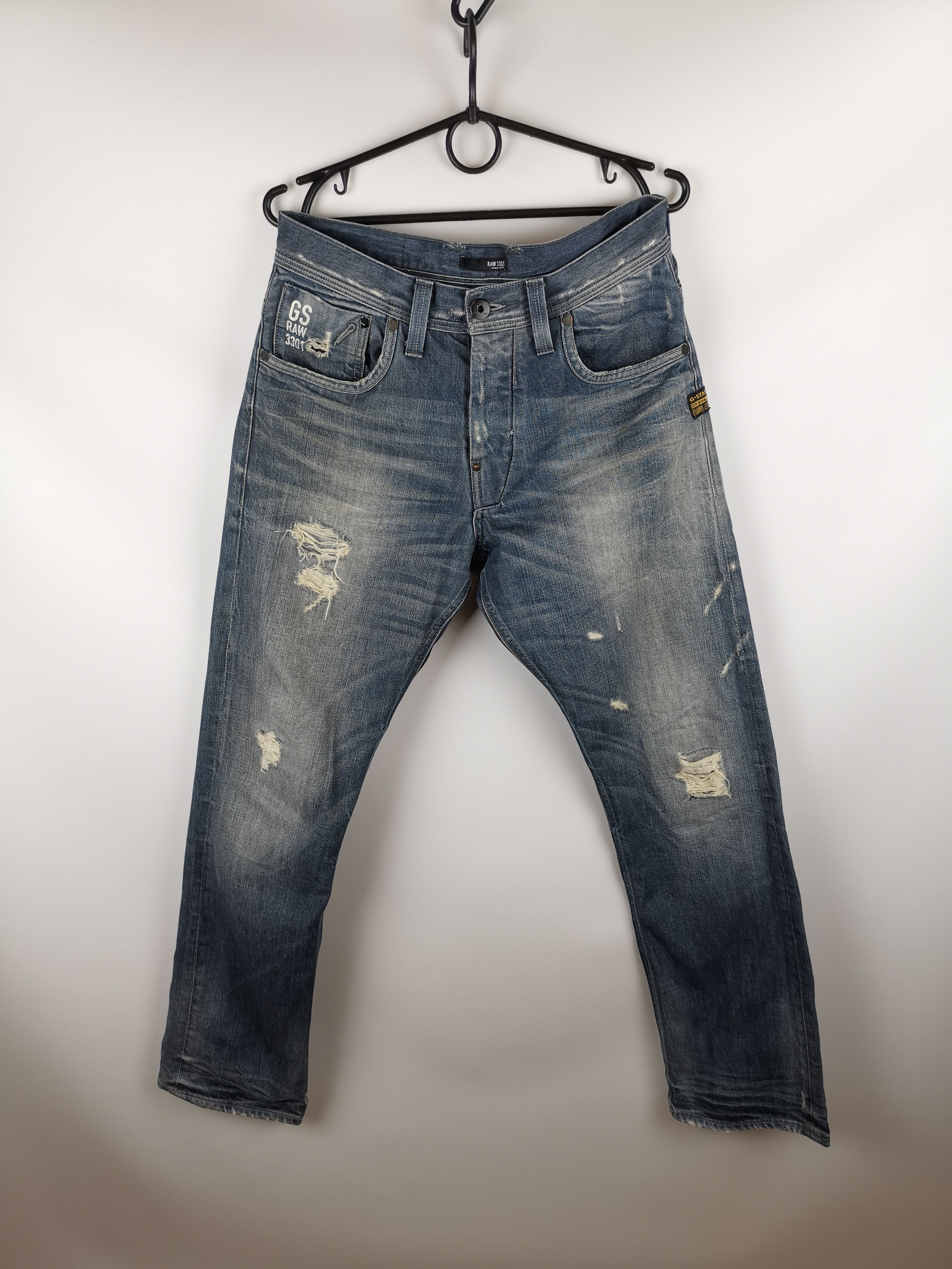 G-Star GStar Raw vintage distressed denim Streetwear travis style Size US 30 / EU 46 - 1 Thumbnail