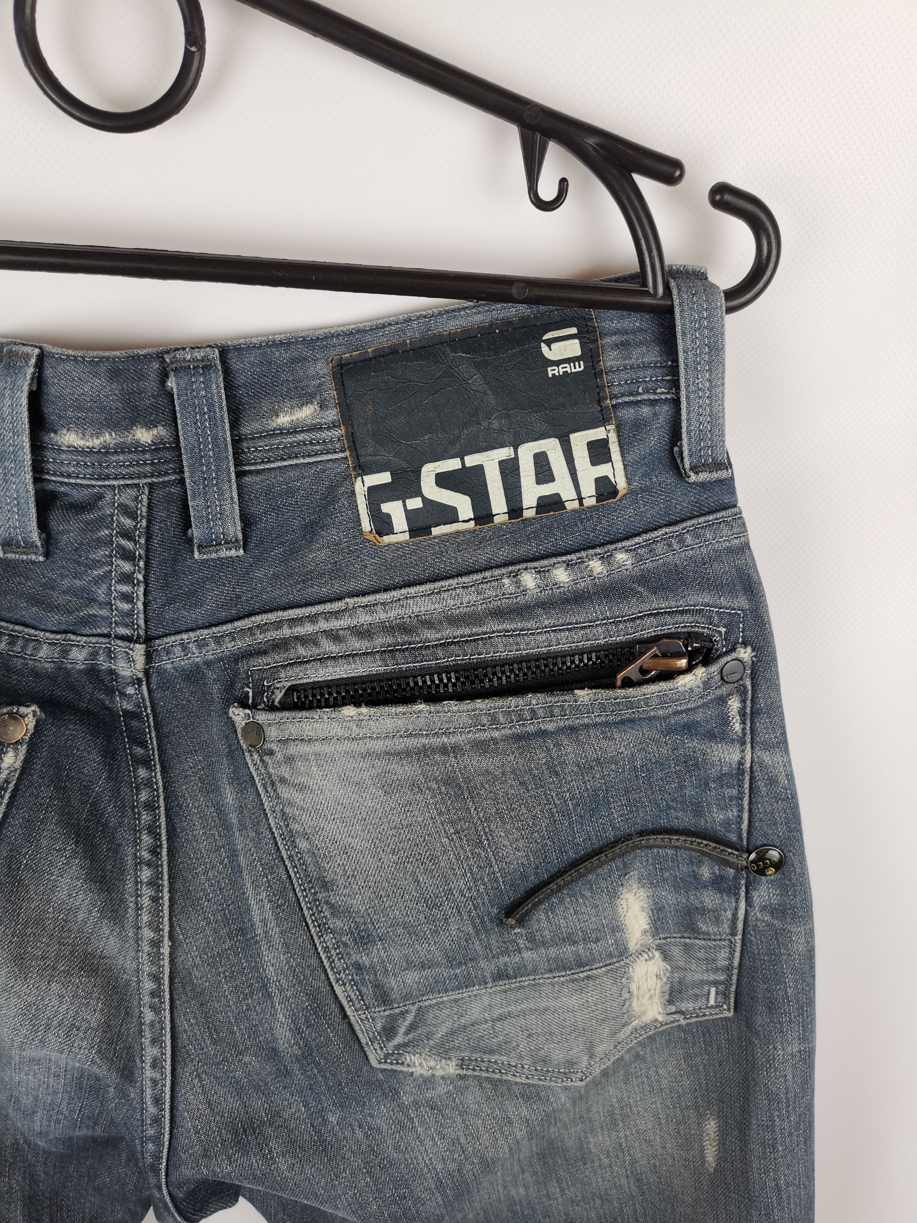 G-Star GStar Raw vintage distressed denim Streetwear travis style Size US 30 / EU 46 - 9 Thumbnail