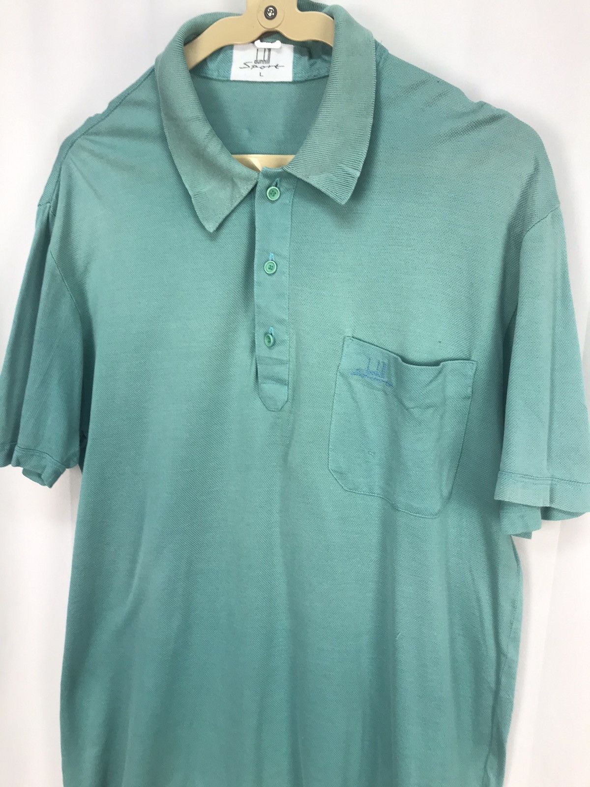 Vintage Vintage dunhill sport polos tshirt single pocket Size US M / EU 48-50 / 2 - 6 Thumbnail