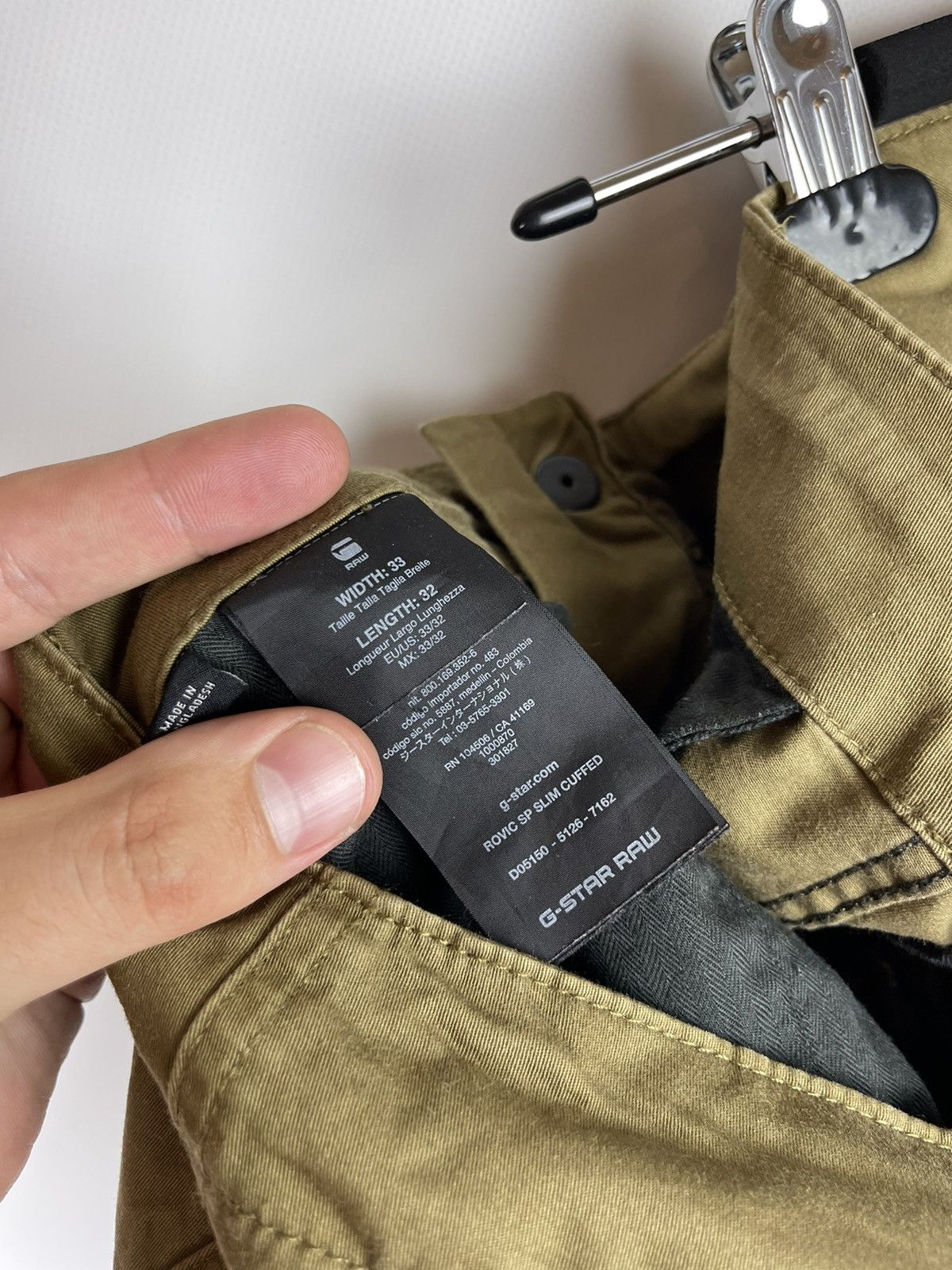 G-Star G-Star Raw vintage Rovic SP Slim Cuffed cargo travis style Size US 33 - 13 Thumbnail