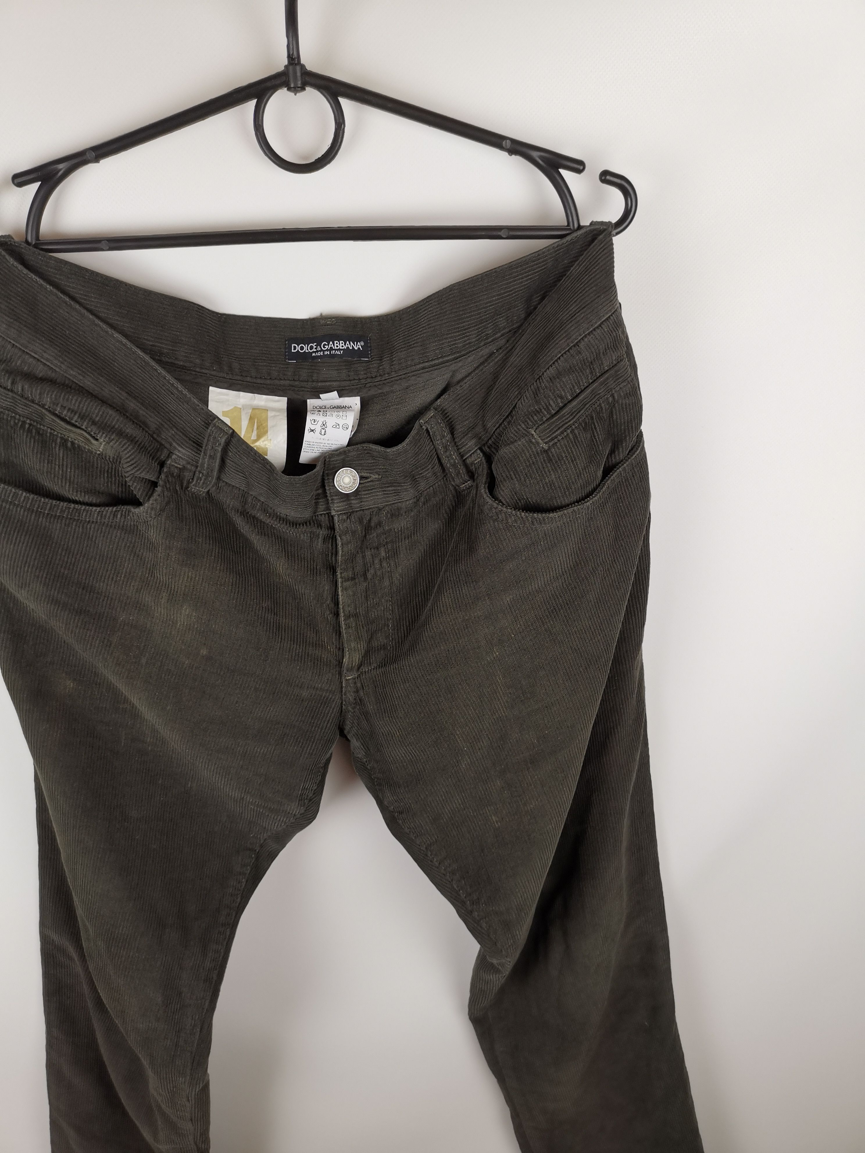 Dolce & Gabbana Dolce & Gabbana corduroy made in italy casual pants Size US 34 / EU 50 - 7 Thumbnail