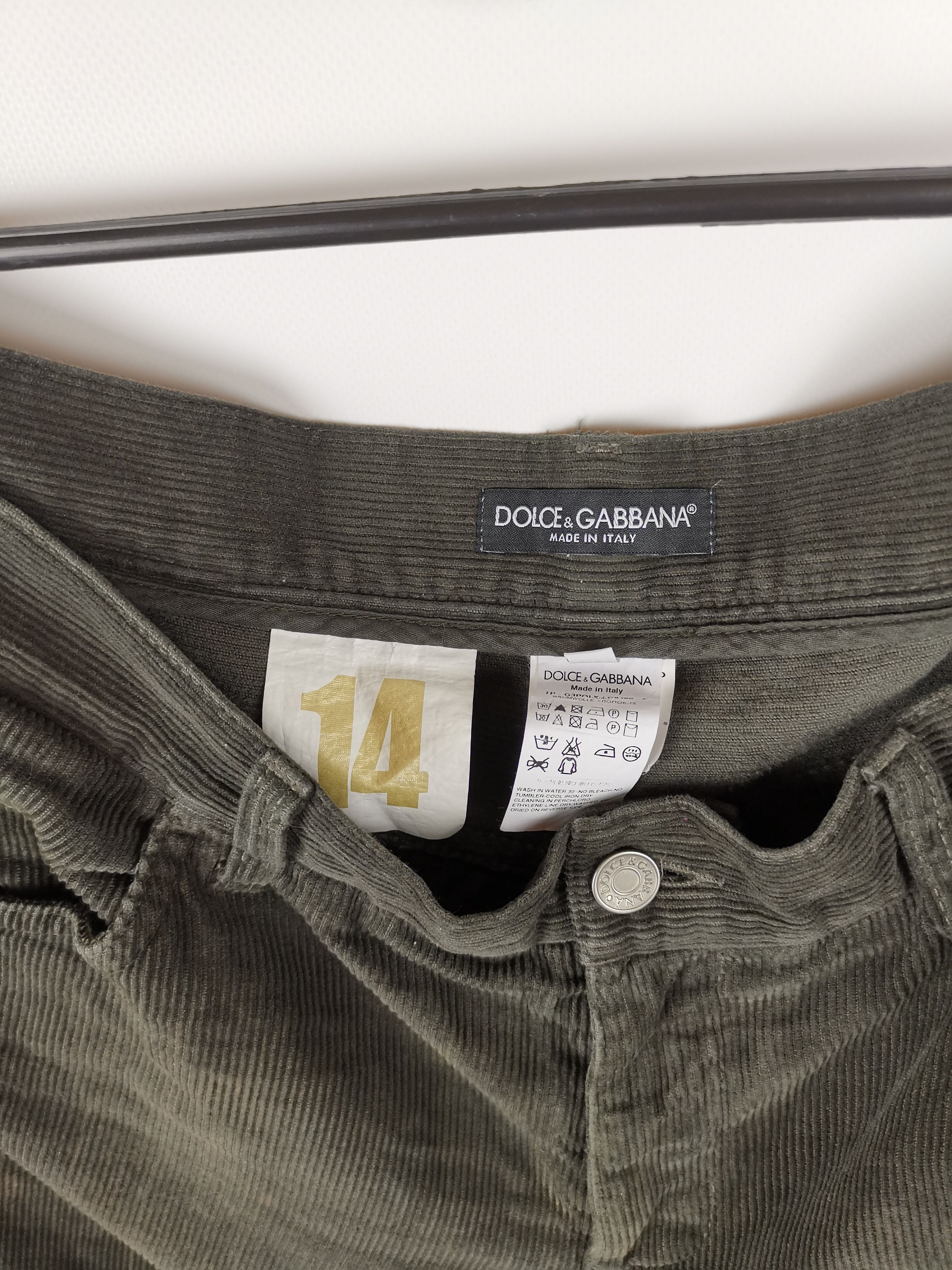 Dolce & Gabbana Dolce & Gabbana corduroy made in italy casual pants Size US 34 / EU 50 - 8 Thumbnail