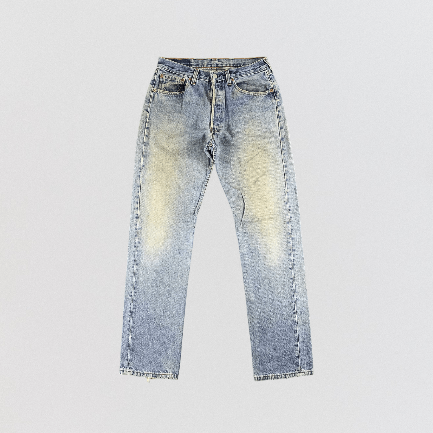 Levi's 90s Vintage Light Wash Levis 501 Jeans-JM437 Size US 30 / EU 46 - 1 Thumbnail