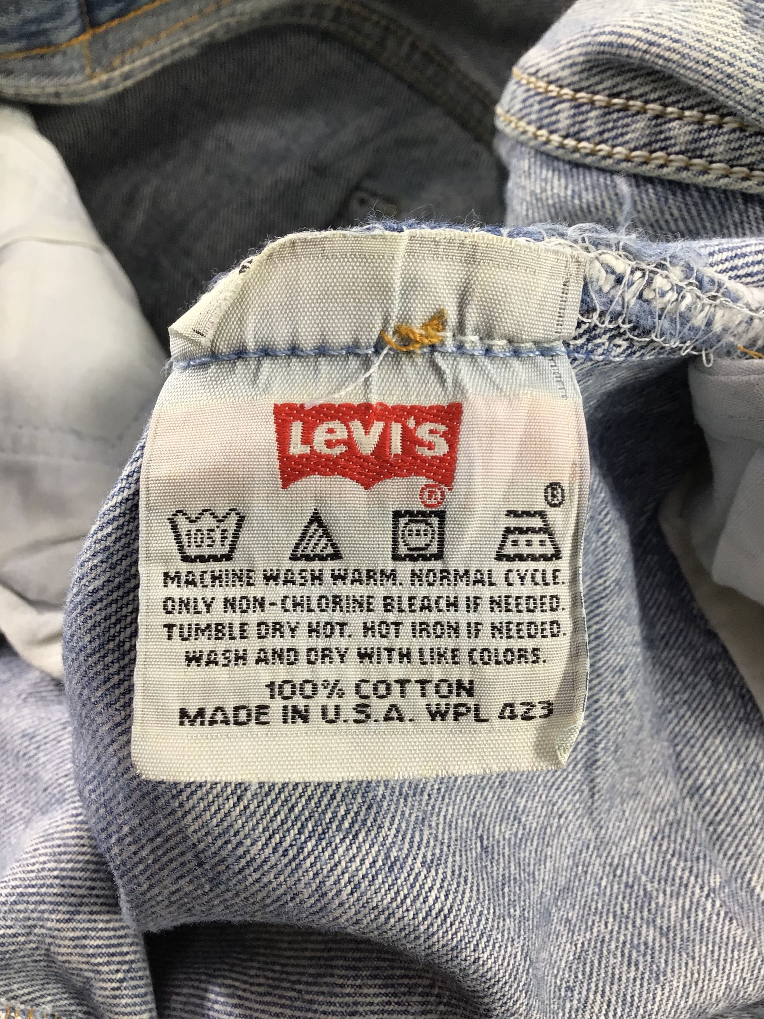 Levi's 90s Vintage Light Wash Levis 501 Jeans-JM437 Size US 30 / EU 46 - 10 Thumbnail