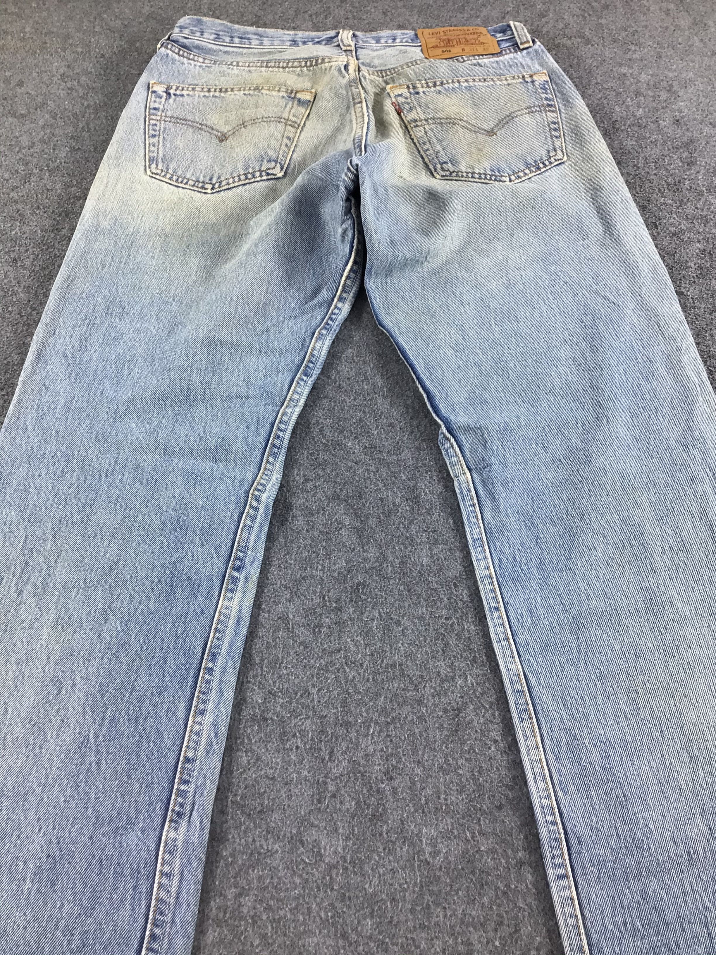 Levi's 90s Vintage Light Wash Levis 501 Jeans-JM437 Size US 30 / EU 46 - 4 Thumbnail