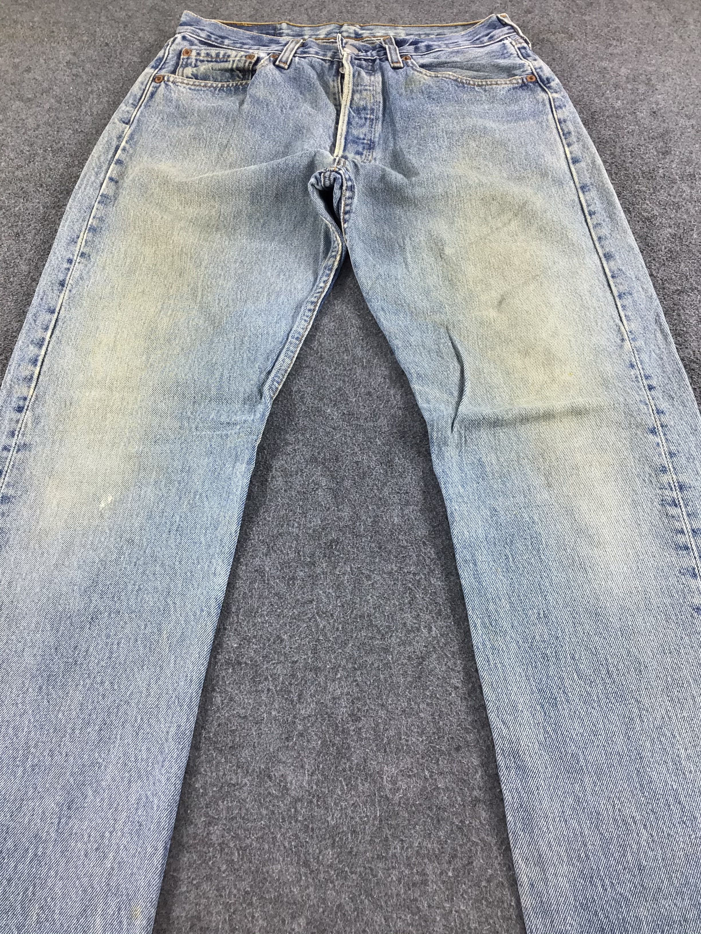 Levi's 90s Vintage Light Wash Levis 501 Jeans-JM437 Size US 30 / EU 46 - 3 Thumbnail