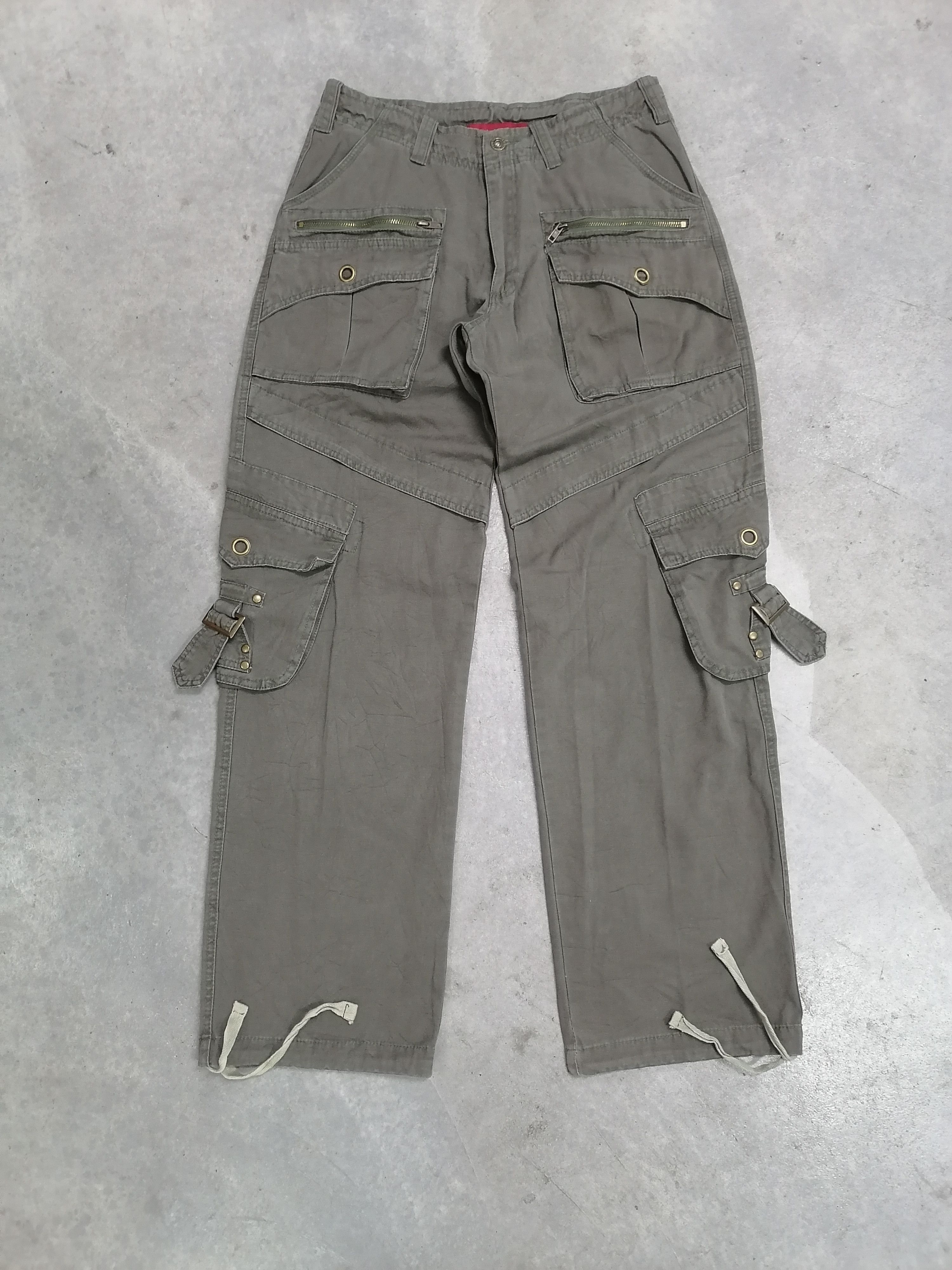 20471120 Denim Exchange Multipocket Tactical Parachute Cargo Pants Size US 30 / EU 46 - 2 Thumbnail