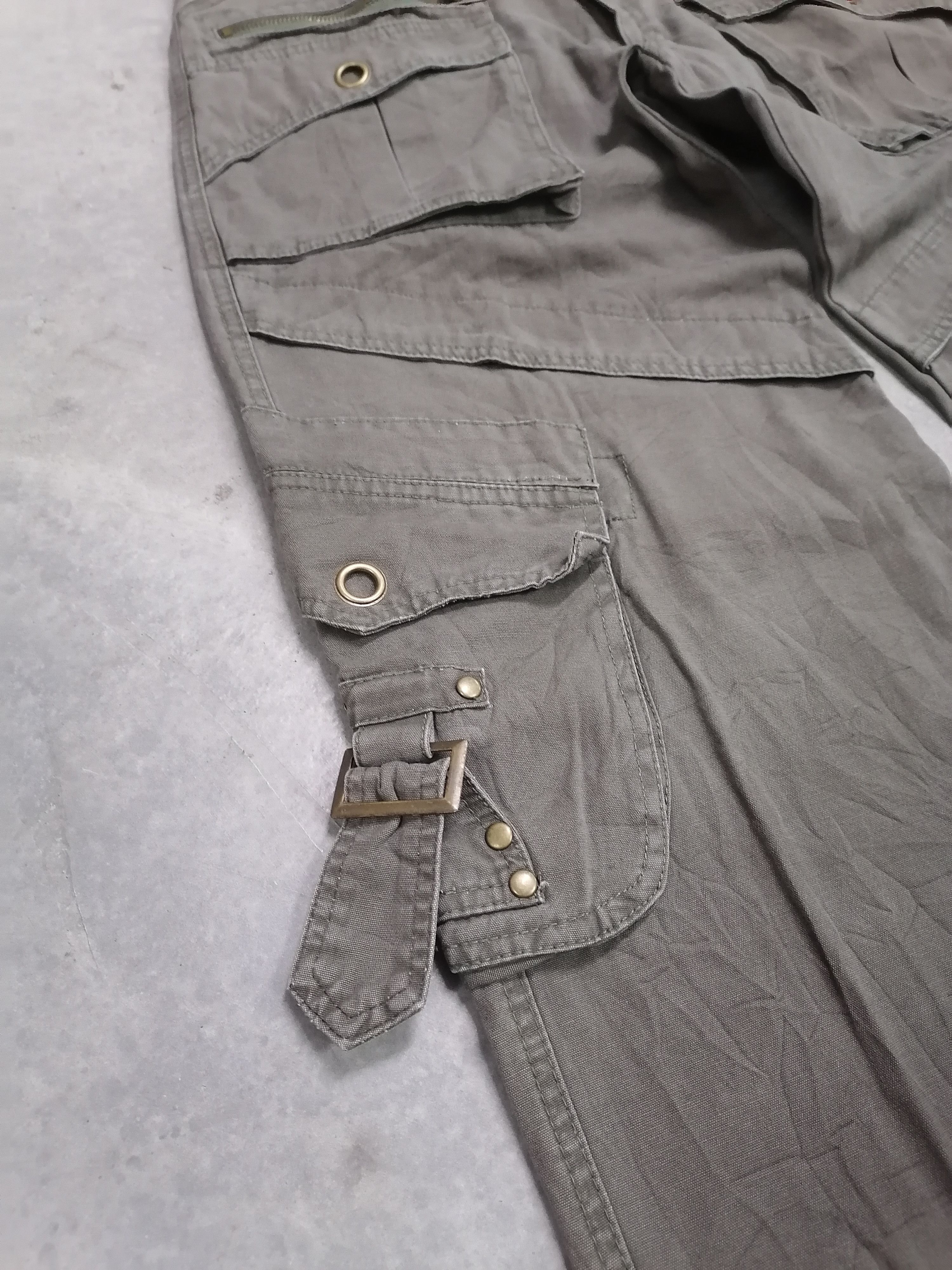 20471120 Denim Exchange Multipocket Tactical Parachute Cargo Pants Size US 30 / EU 46 - 4 Thumbnail