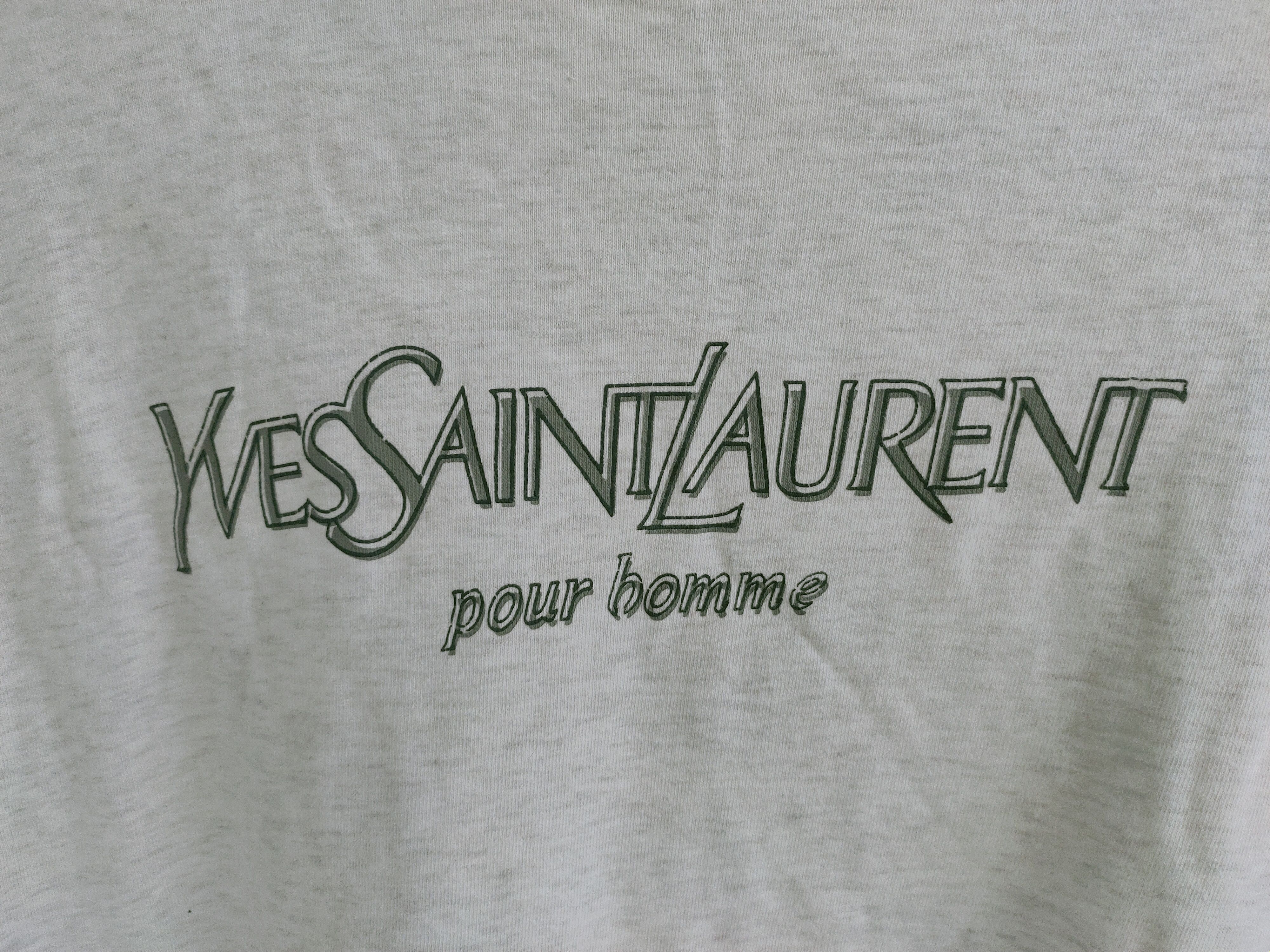 YSL Pour Homme Big Logo Spell out T-shirt
