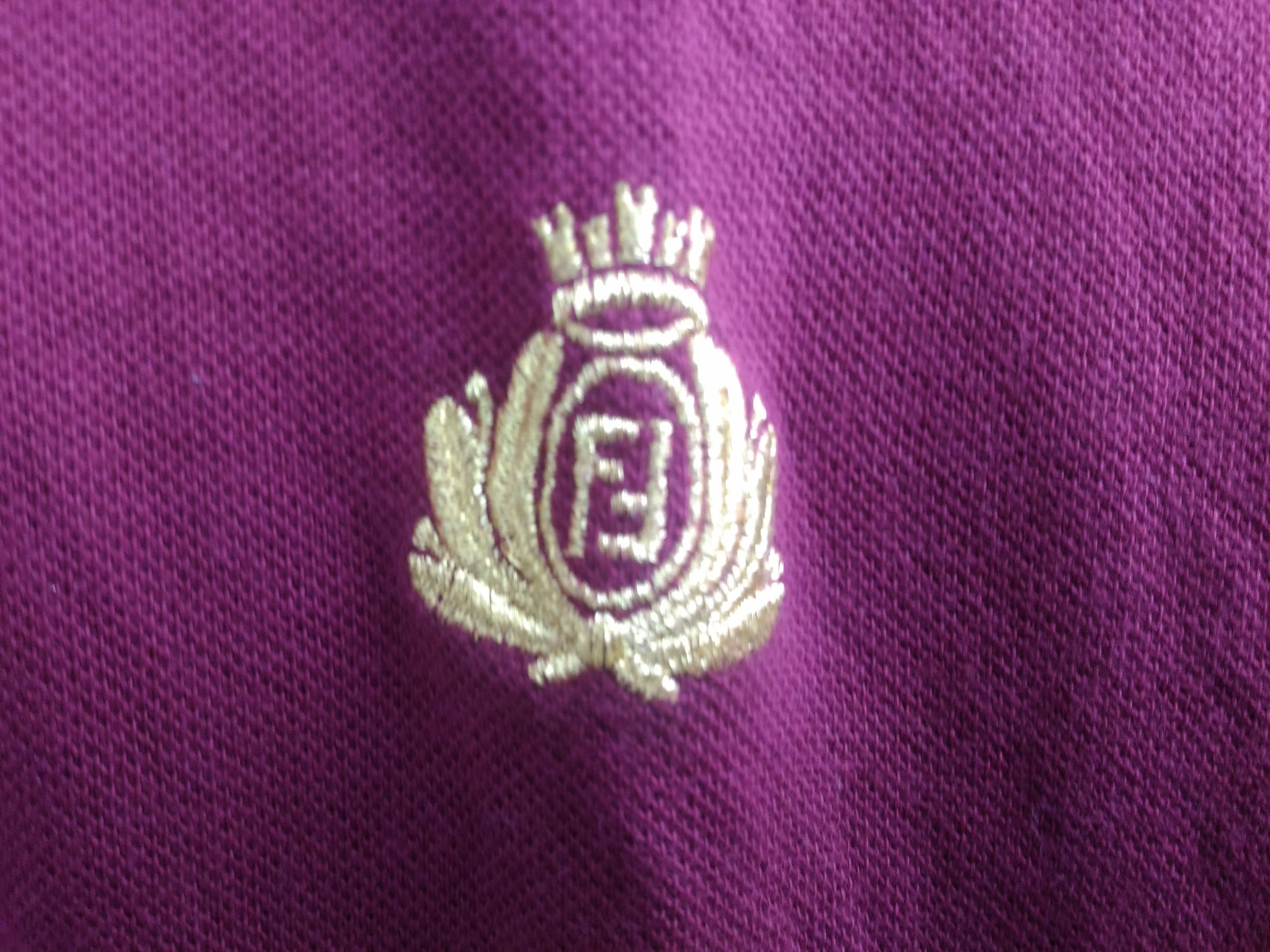 Fendi Made in Italy Fendi Longsleeves Logo Polo Shirt Size US M / EU 48-50 / 2 - 5 Thumbnail