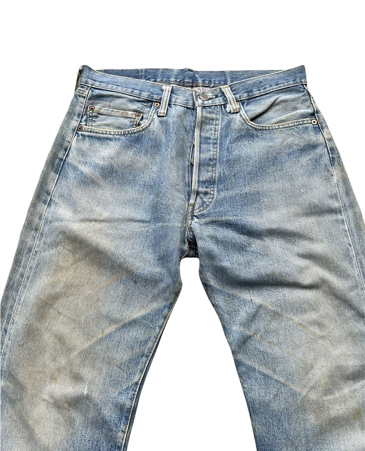Levi's Vintage Levis 501e Redline 1977 Aging Faded Wash Denim Size US 32 / EU 48 - 3 Thumbnail