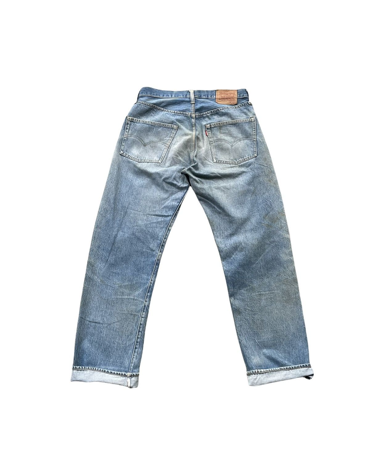 Levi's Vintage Levis 501e Redline 1977 Aging Faded Wash Denim Size US 32 / EU 48 - 6 Thumbnail