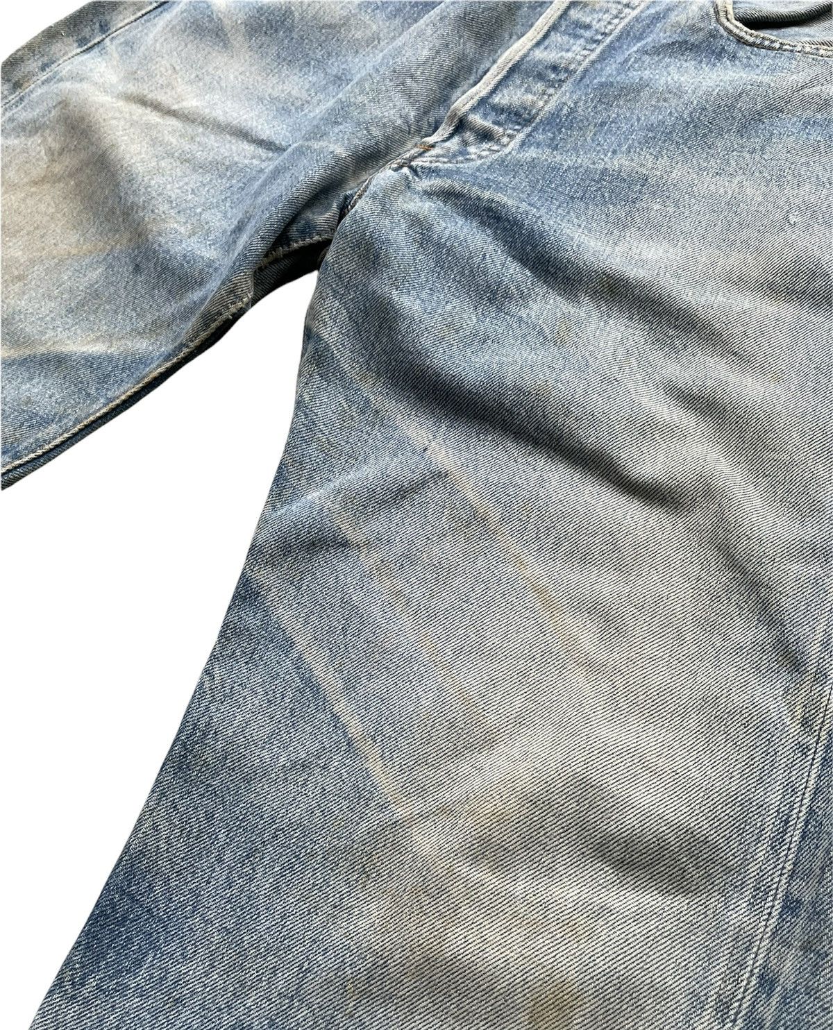 Levi's Vintage Levis 501e Redline 1977 Aging Faded Wash Denim Size US 32 / EU 48 - 4 Thumbnail