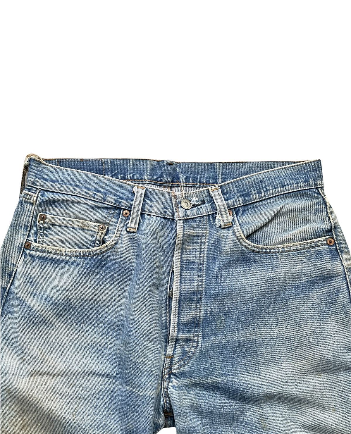 Levi's Vintage Levis 501e Redline 1977 Aging Faded Wash Denim Size US 32 / EU 48 - 5 Thumbnail