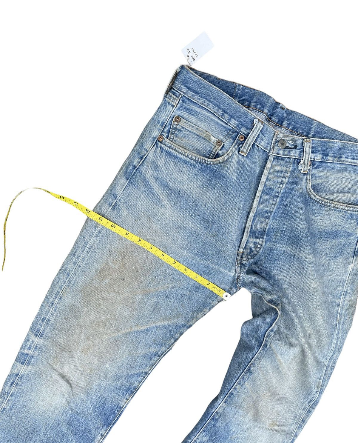 Levi's Vintage Levis 501e Redline 1977 Aging Faded Wash Denim Size US 32 / EU 48 - 23 Thumbnail