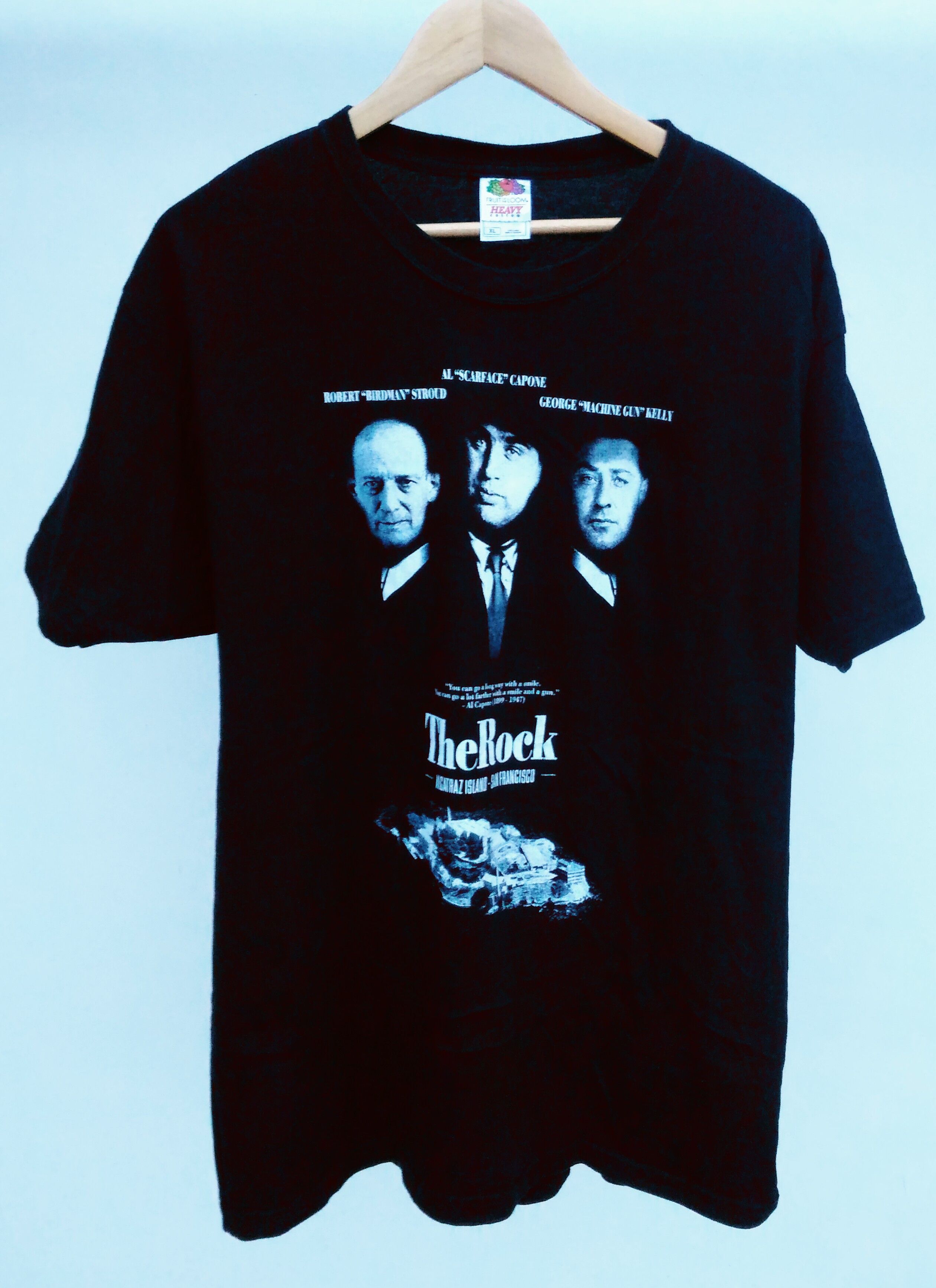 Fruit Of The Loom Vintage Al Capone Scarface Alcatraz Prisoners T-shirt Size US XL / EU 56 / 4 - 2 Thumbnail