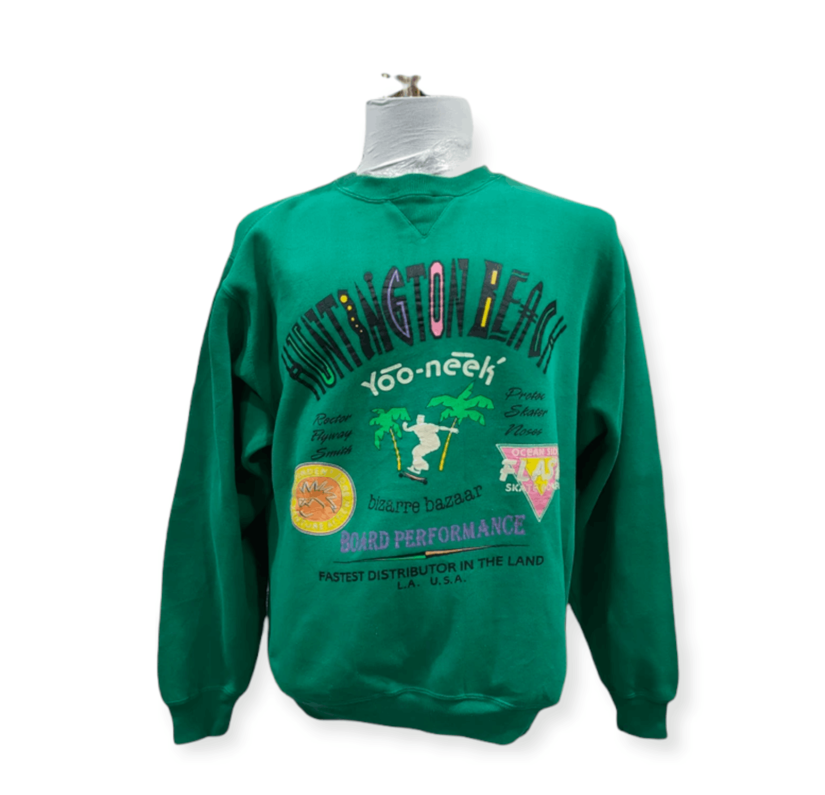 Japanese Brand × Vintage Huntington Beach Yoo Neek Sweatshirt Size US L / EU 52-54 / 3 - 3 Thumbnail